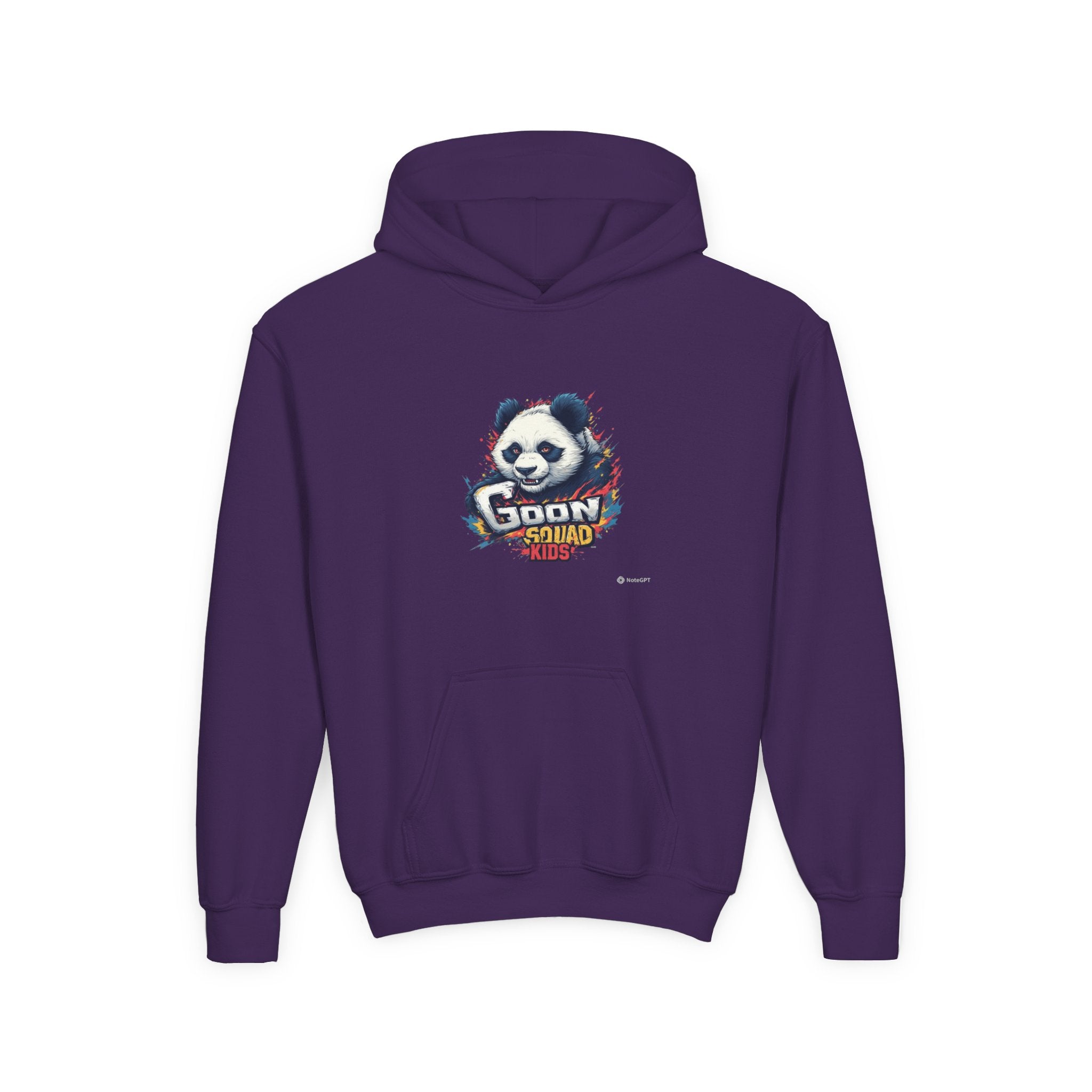 Youth Panda Hoodie - "Goon Squad" Cute Panda Graphic Kids Sweatshirt