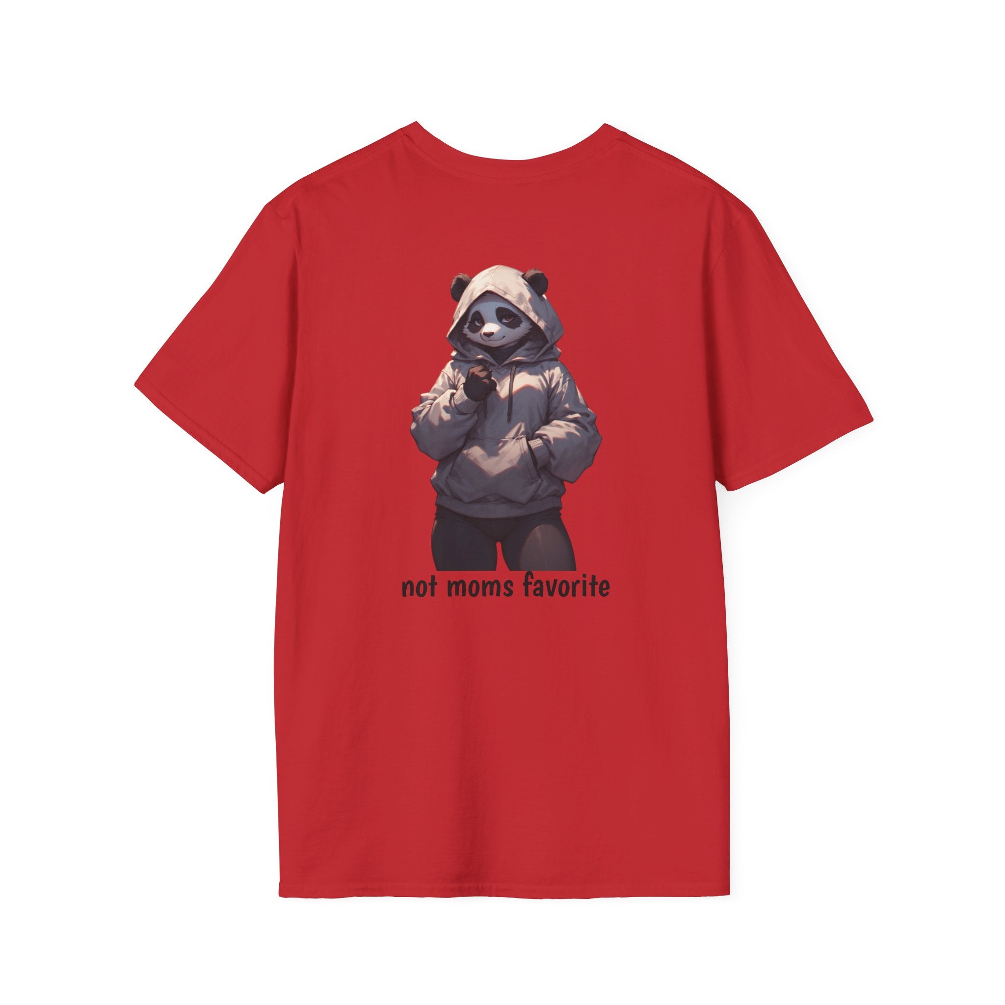 Panda Hoodie Graphic T-Shirt — "Not Mom’s Favorite" Casual Tee
