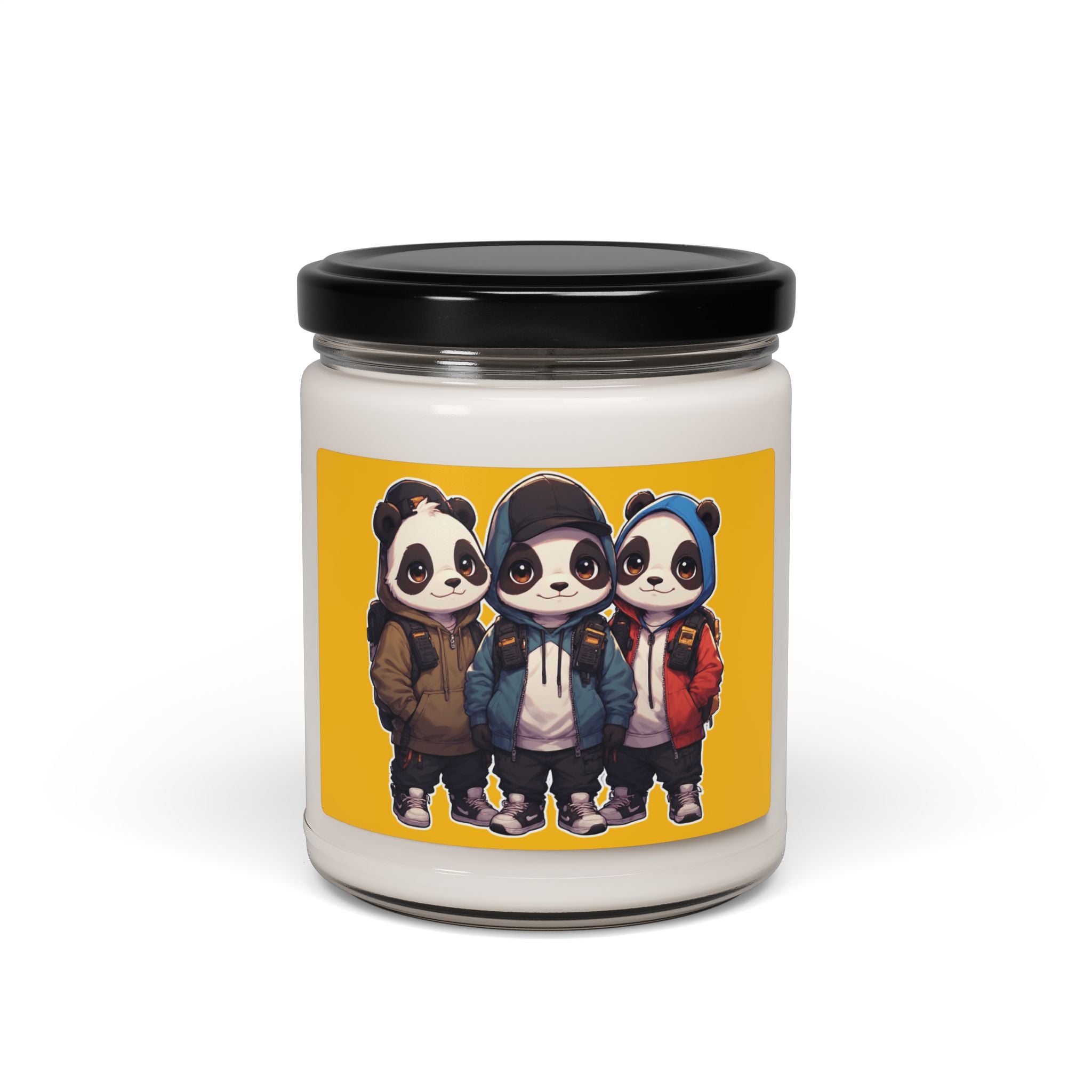 Panda Cowboy Scented Soy Candle — 9oz Rustic Western Home Fragrance