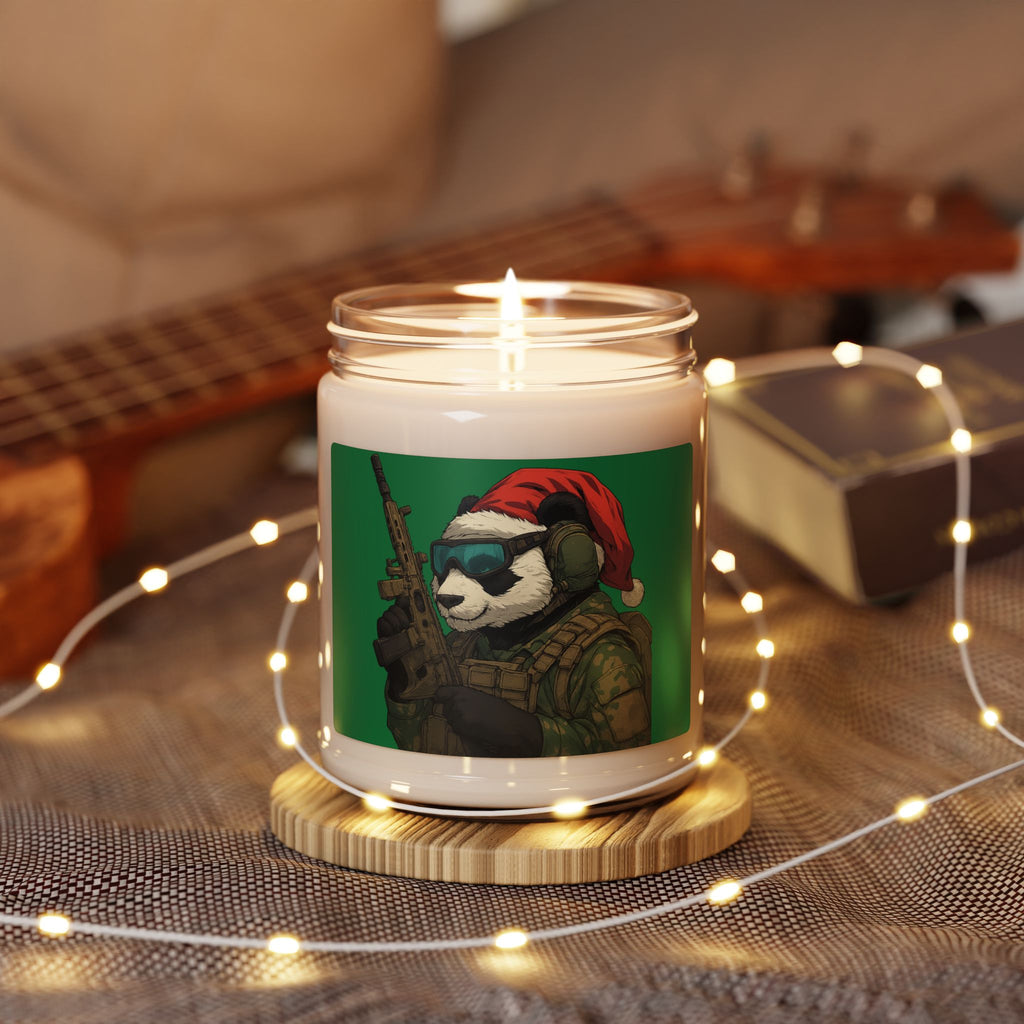 Panda Cowboy Scented Soy Candle — 9oz Rustic Western Home Fragrance