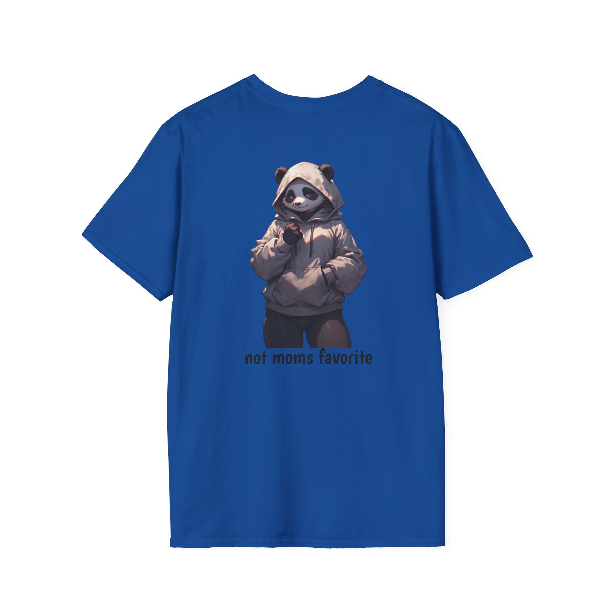 Panda Hoodie Graphic T-Shirt — "Not Mom’s Favorite" Casual Tee
