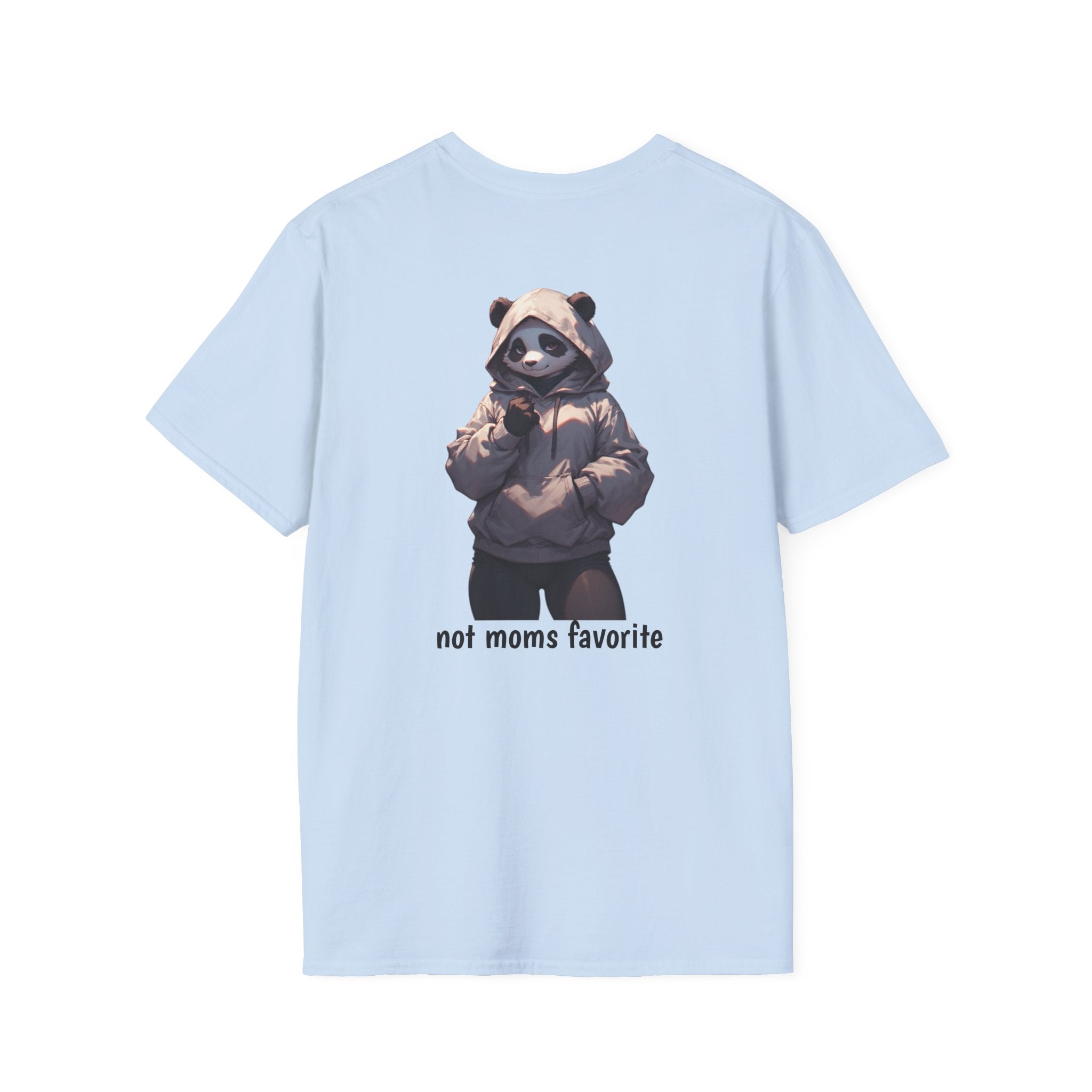 Panda Hoodie Graphic T-Shirt — "Not Mom’s Favorite" Casual Tee