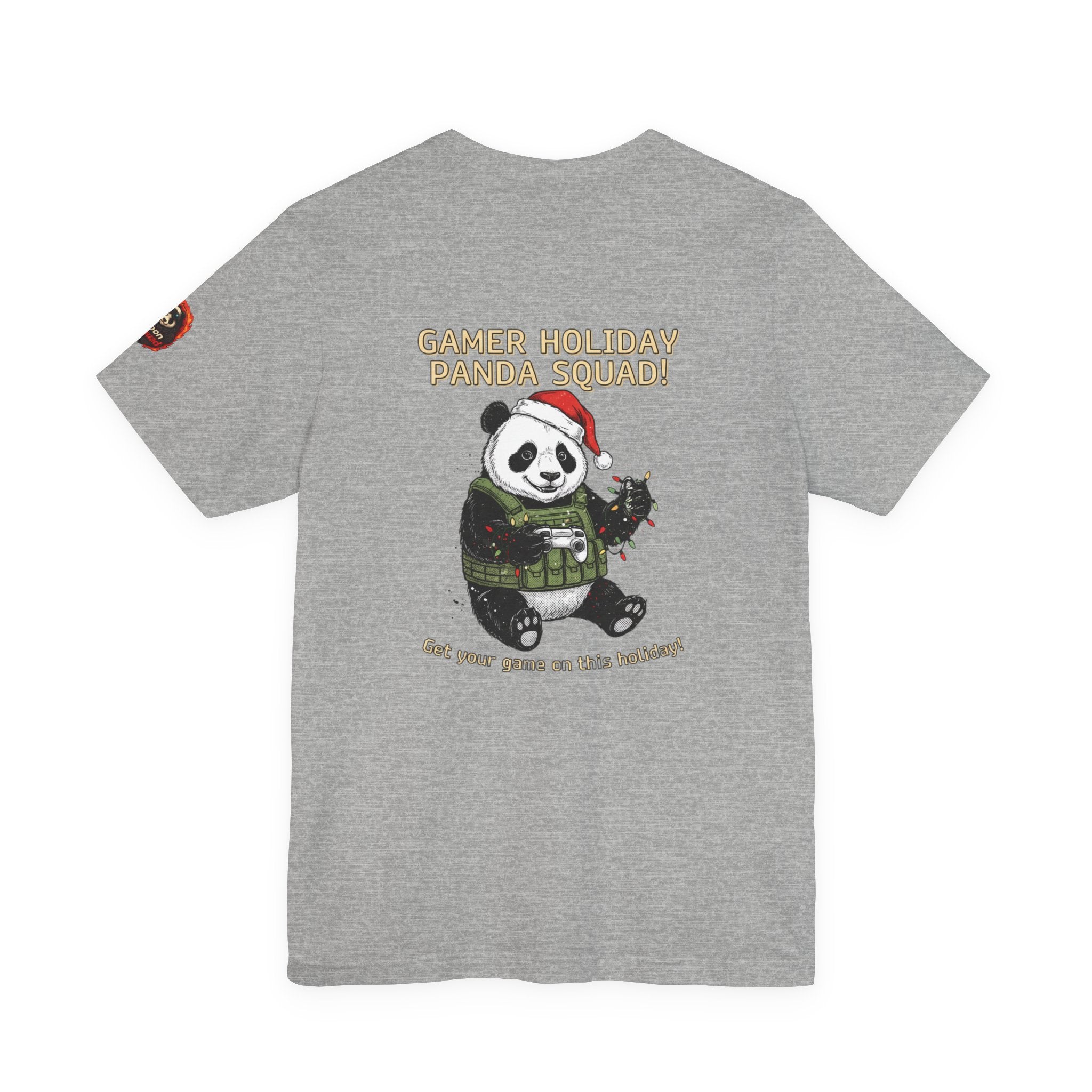 Gamer Holiday Panda Tee | gamer shirt, LAN party merch