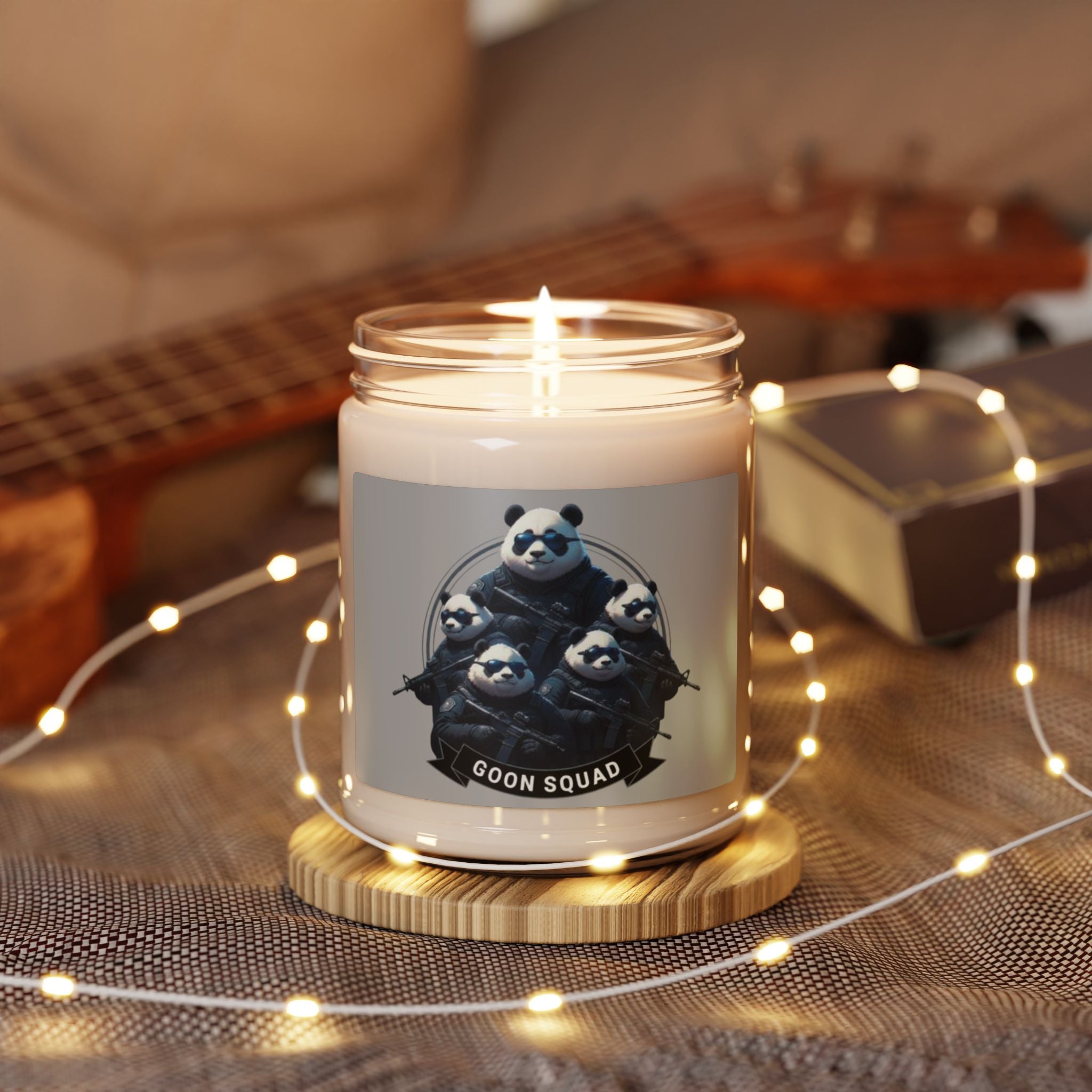Panda Cowboy Scented Soy Candle — 9oz Rustic Western Home Fragrance