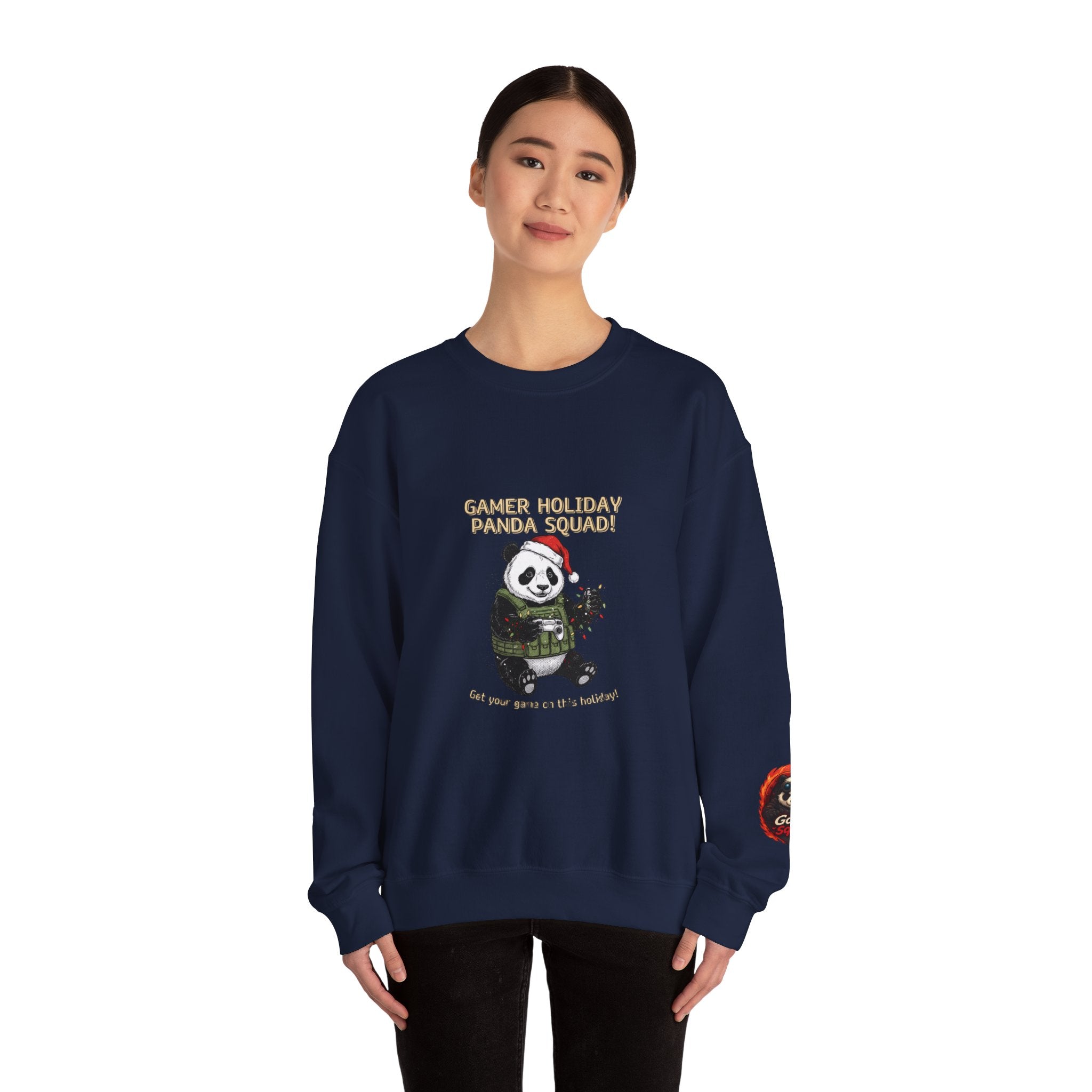 Gamer Holiday Panda Squad Sweatshirt | PC Gamer, Pixel Monospace Tech Tee