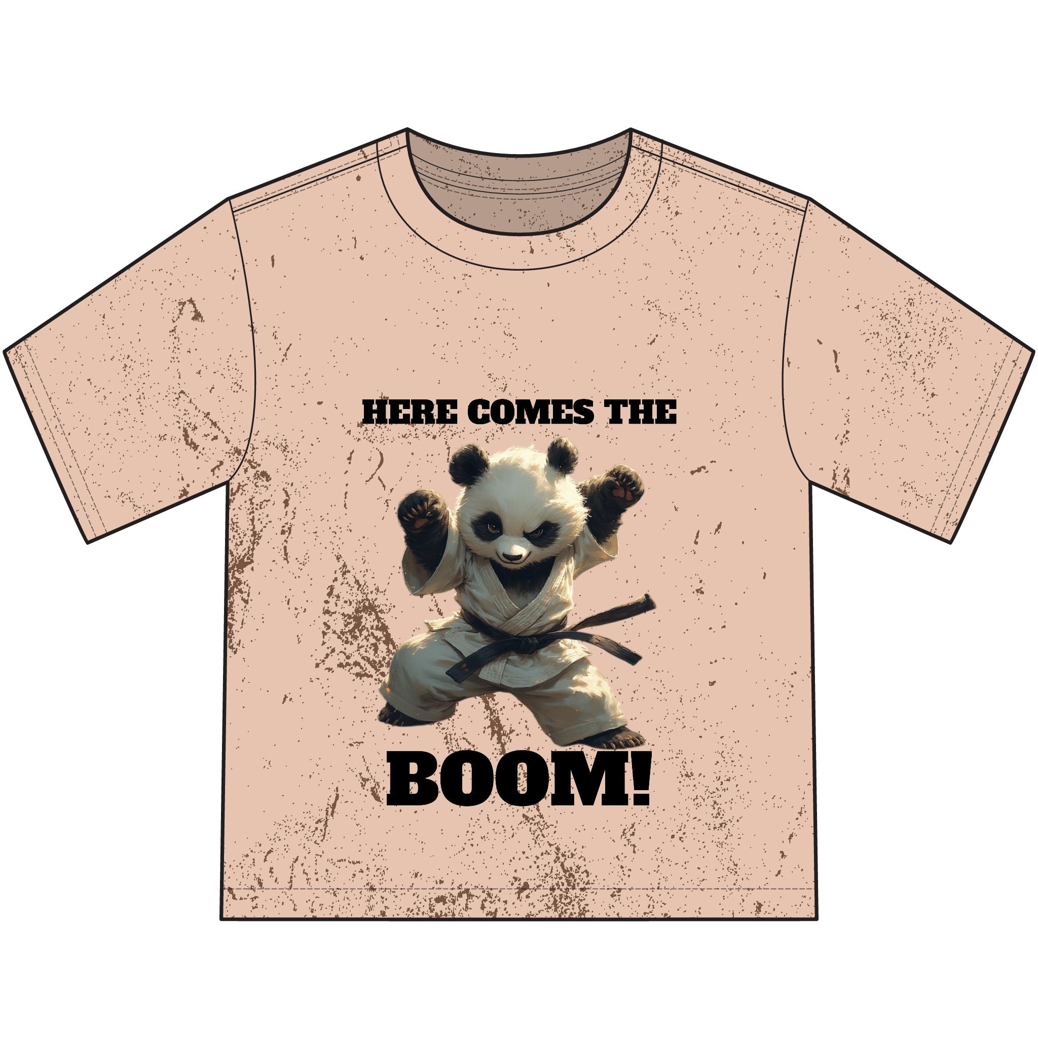 Youth T-Shirt — "Here Comes the Boom!" Panda Graphic Tee