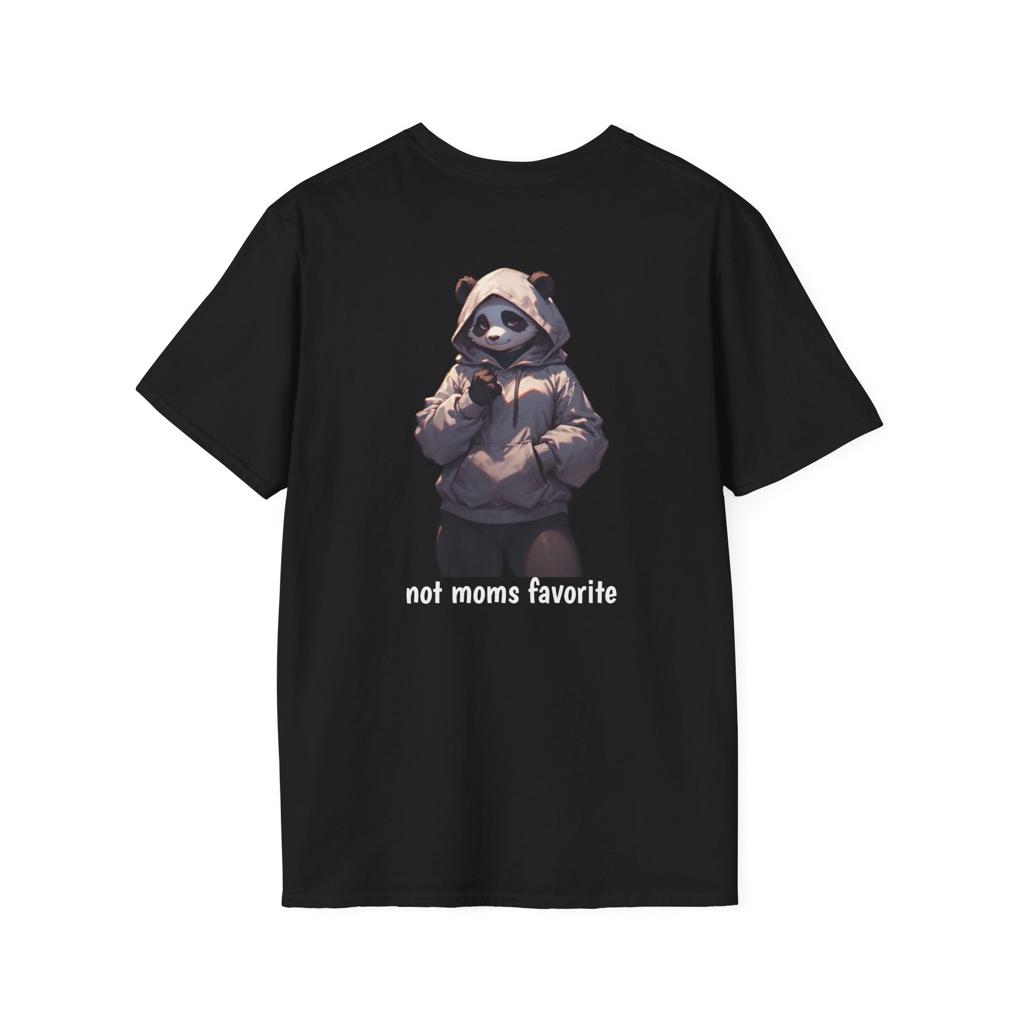 Panda Hoodie Graphic T-Shirt — "Not Mom’s Favorite" Casual Tee