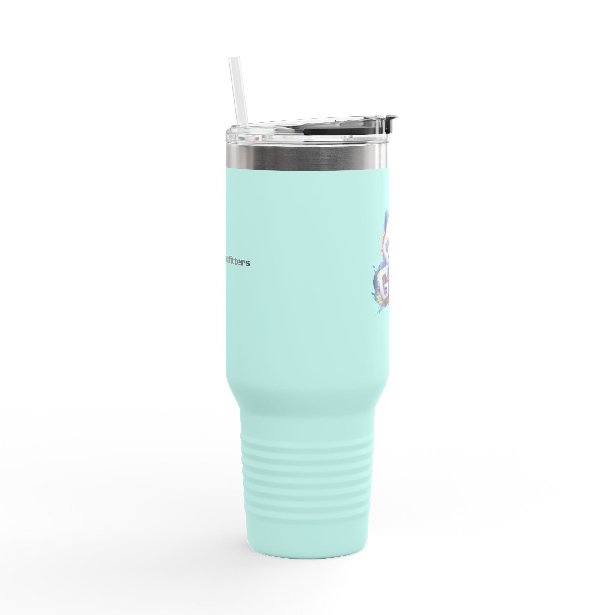 40oz Insulated Travel Mug — Adventurer Bear Design