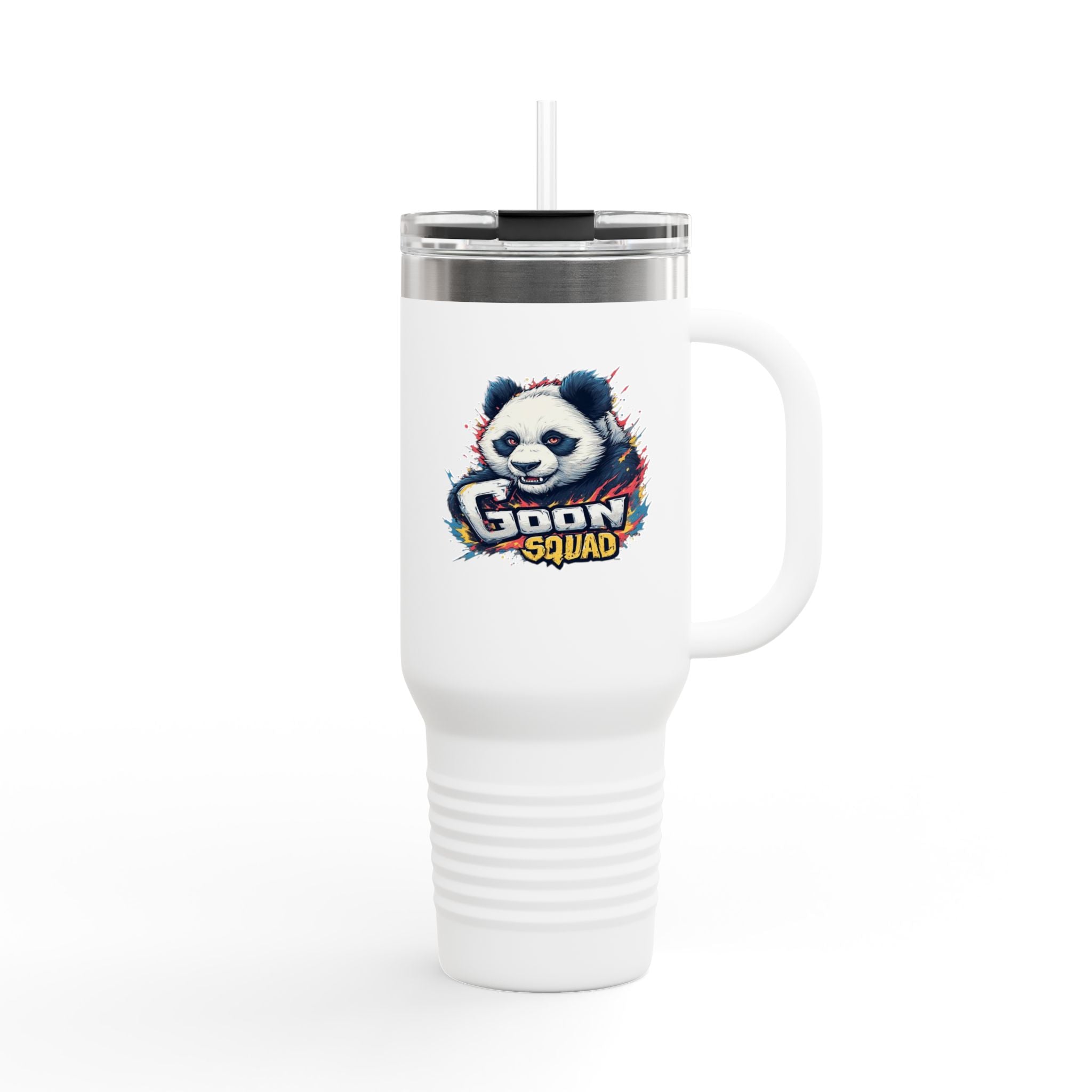 40oz Insulated Travel Mug — Adventurer Bear Design