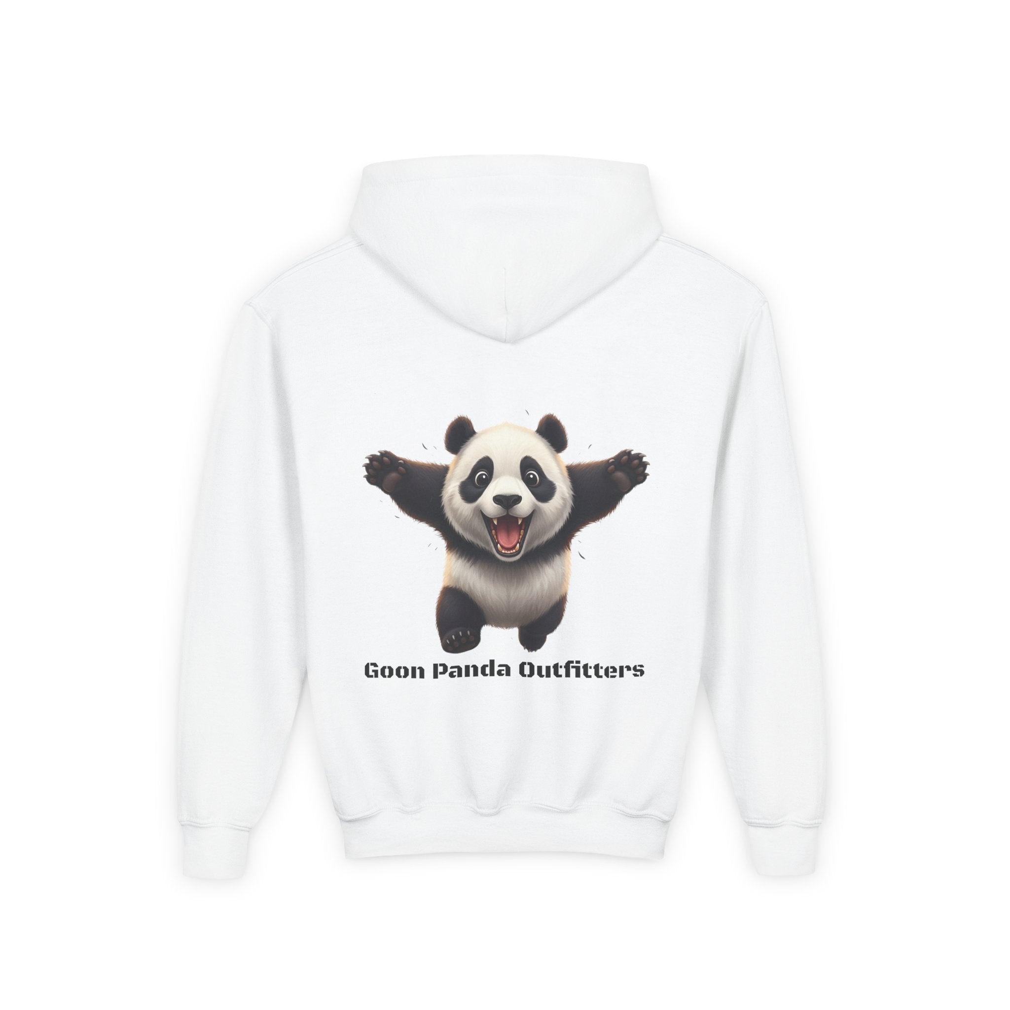 Youth Panda Hoodie - "Goon Squad" Cute Panda Graphic Kids Sweatshirt