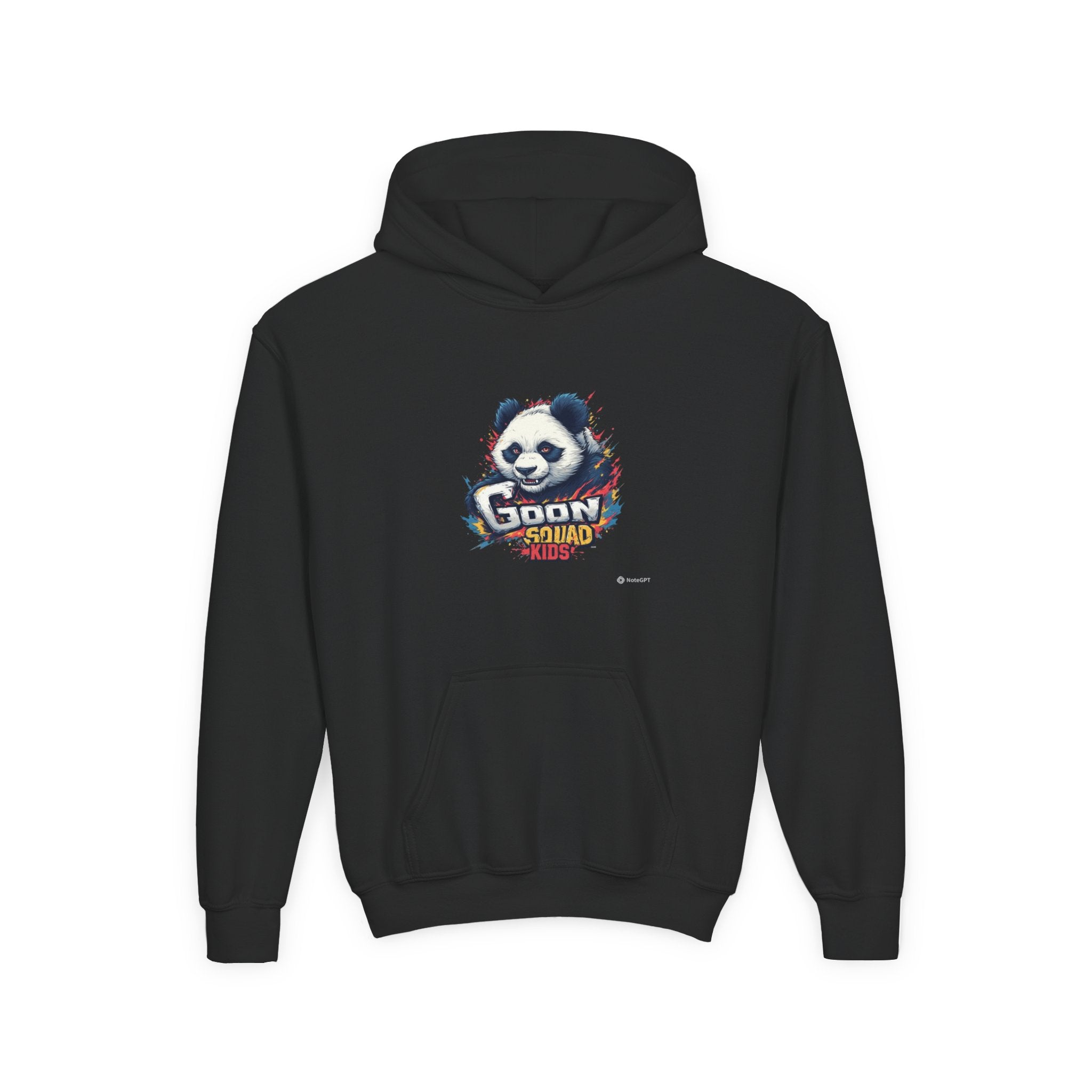Youth Panda Hoodie - "Goon Squad" Cute Panda Graphic Kids Sweatshirt