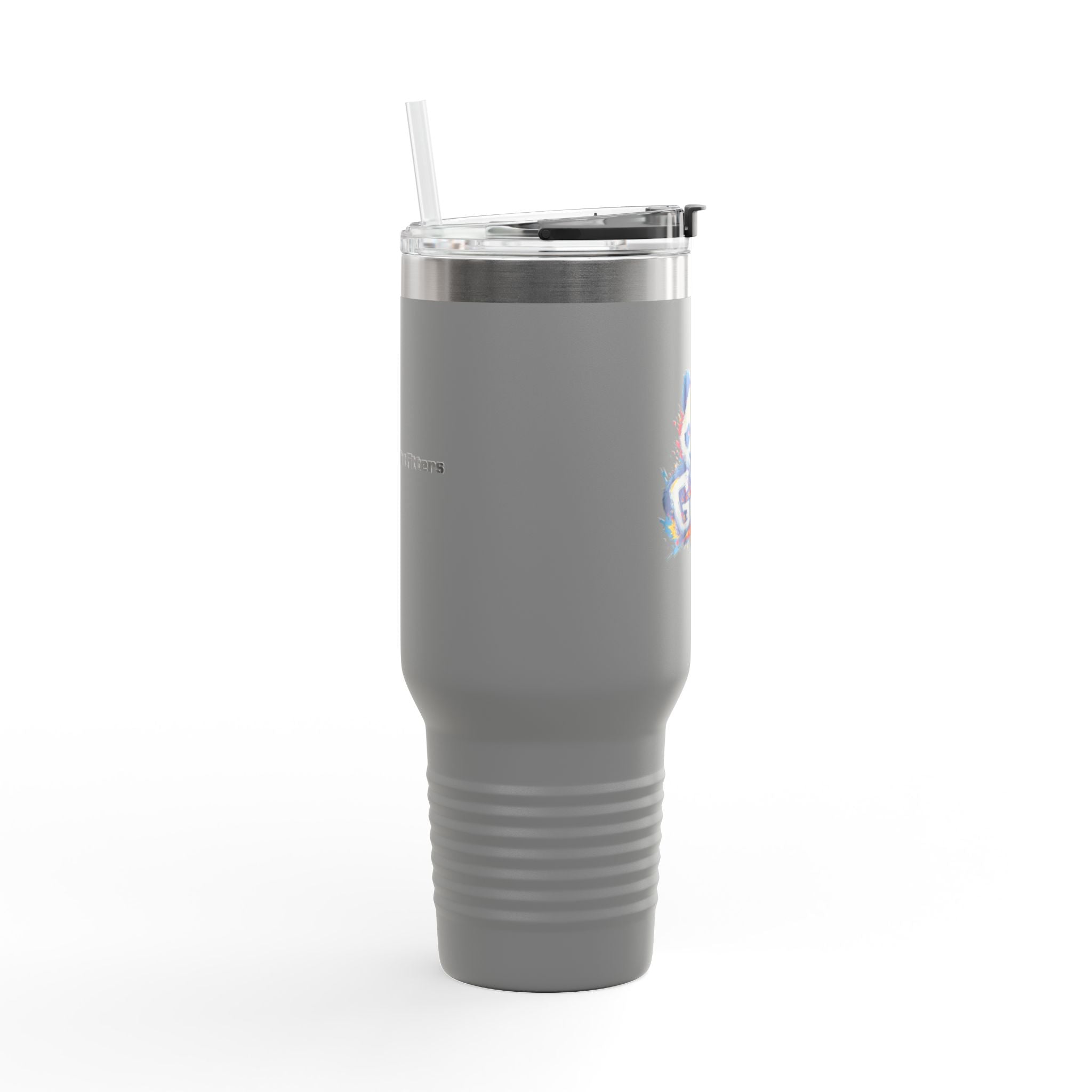 40oz Insulated Travel Mug — Adventurer Bear Design