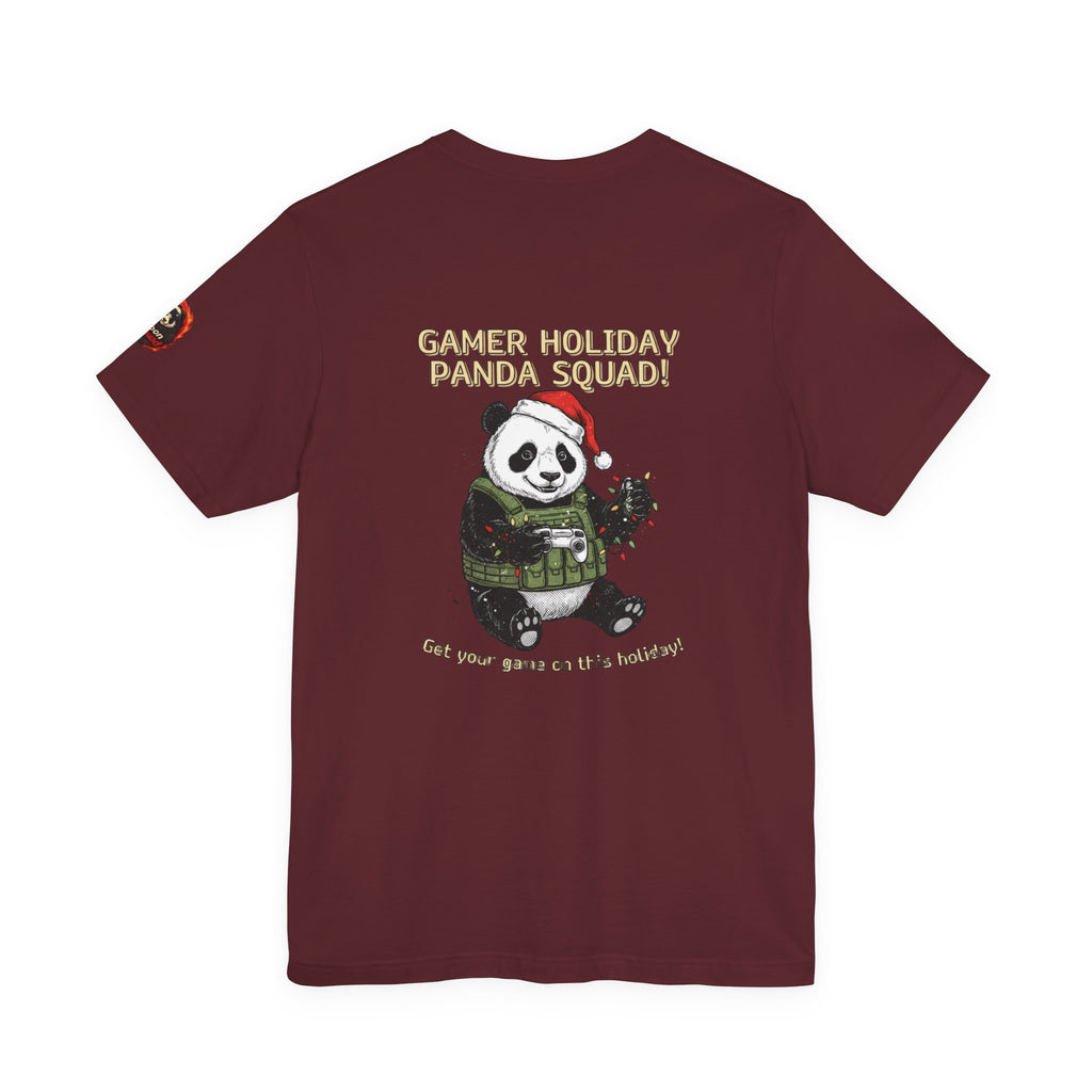 Gamer Holiday Panda Tee | gamer shirt, LAN party merch