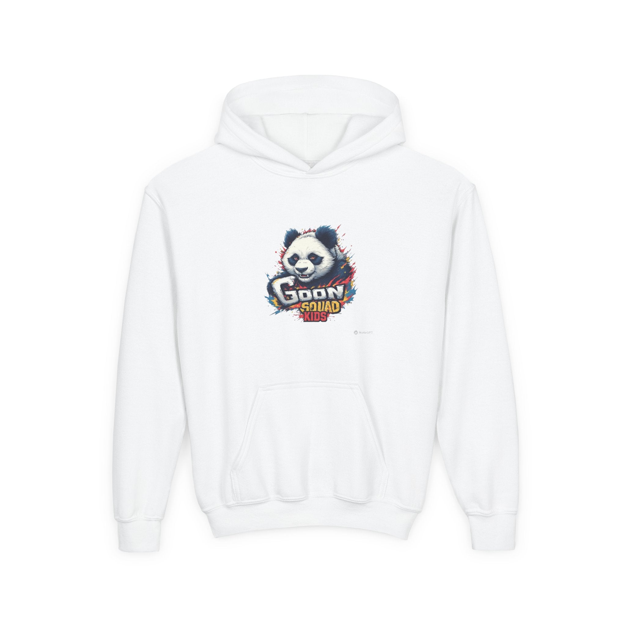 Youth Panda Hoodie - "Goon Squad" Cute Panda Graphic Kids Sweatshirt
