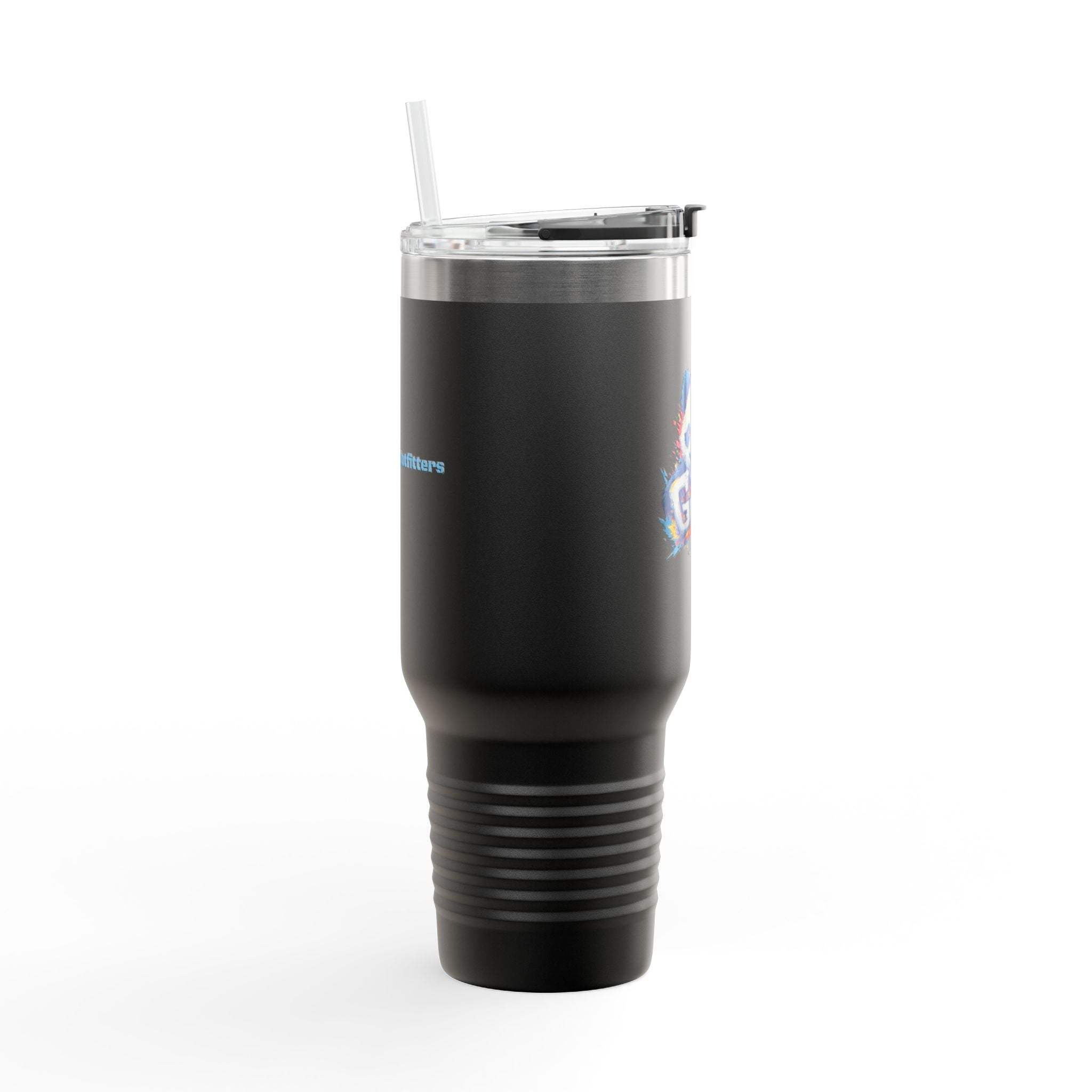 40oz Insulated Travel Mug — Adventurer Bear Design