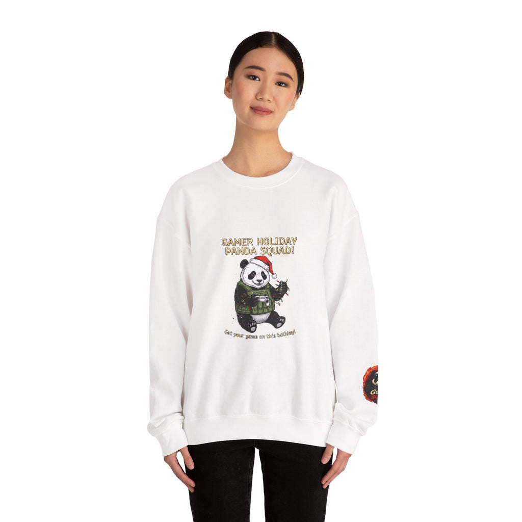 Gamer Holiday Panda Squad Sweatshirt | PC Gamer, Pixel Monospace Tech Tee