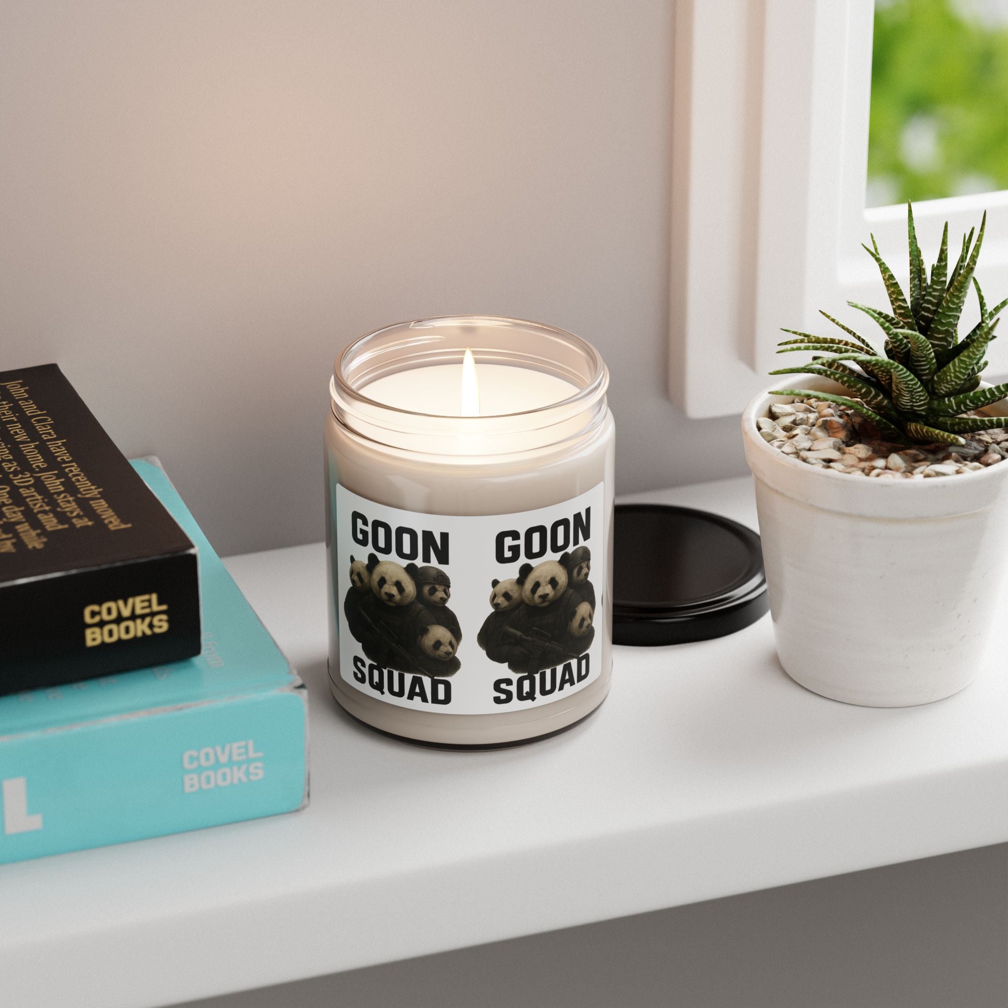 Panda Cowboy Scented Soy Candle — 9oz Rustic Western Home Fragrance