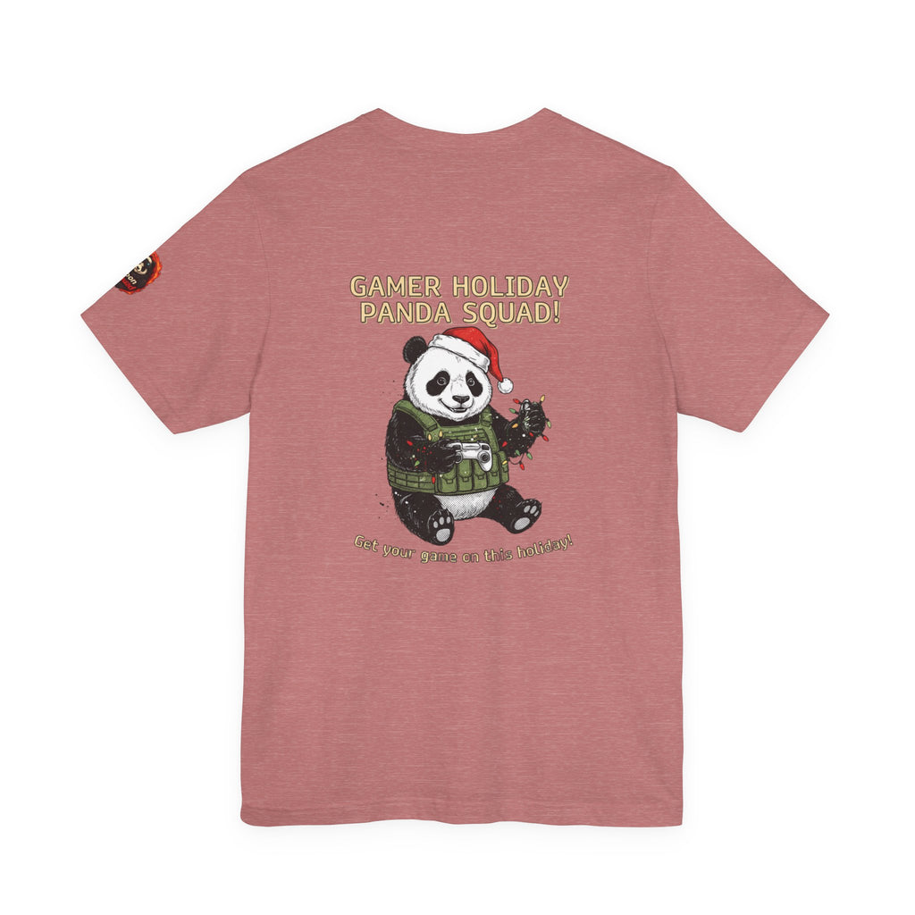 Gamer Holiday Panda Tee | gamer shirt, LAN party merch