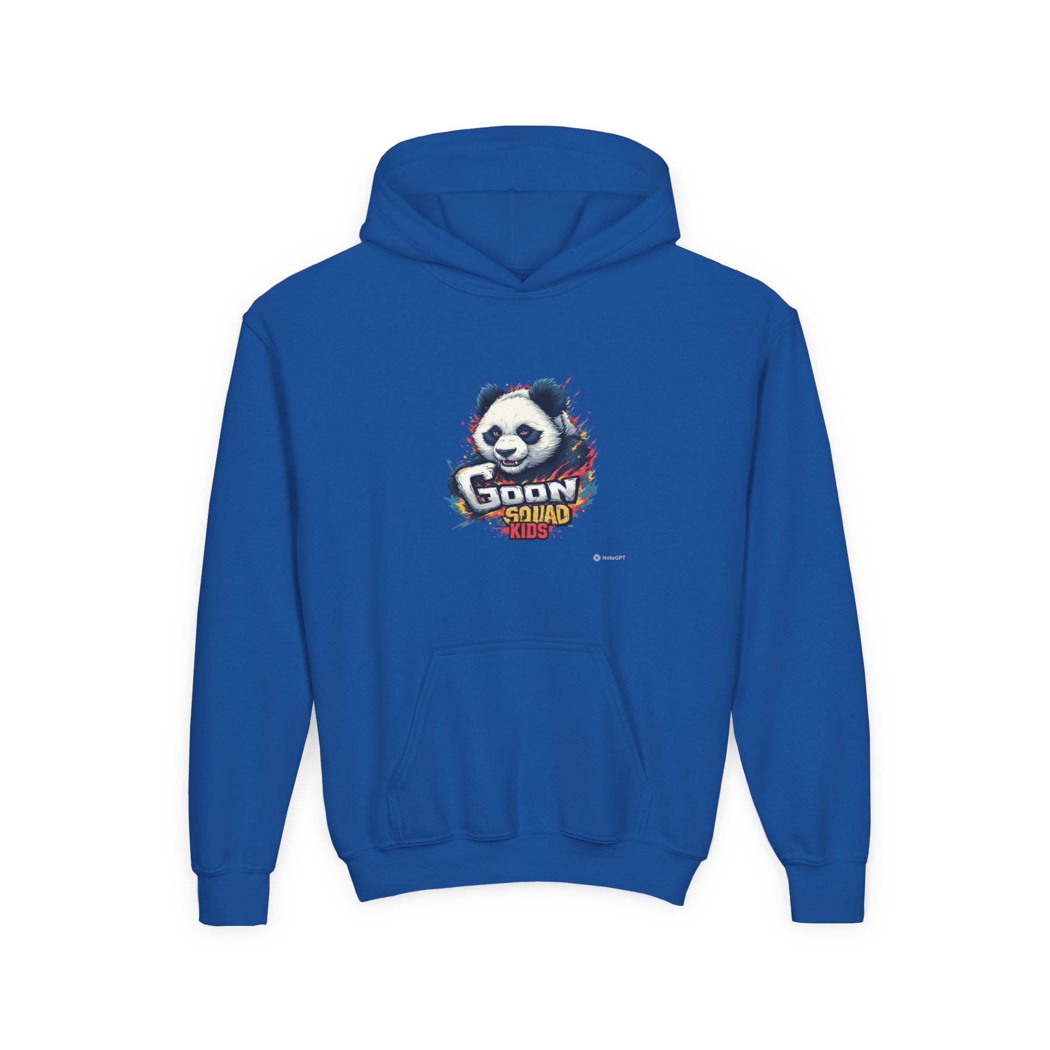 Youth Panda Hoodie - "Goon Squad" Cute Panda Graphic Kids Sweatshirt