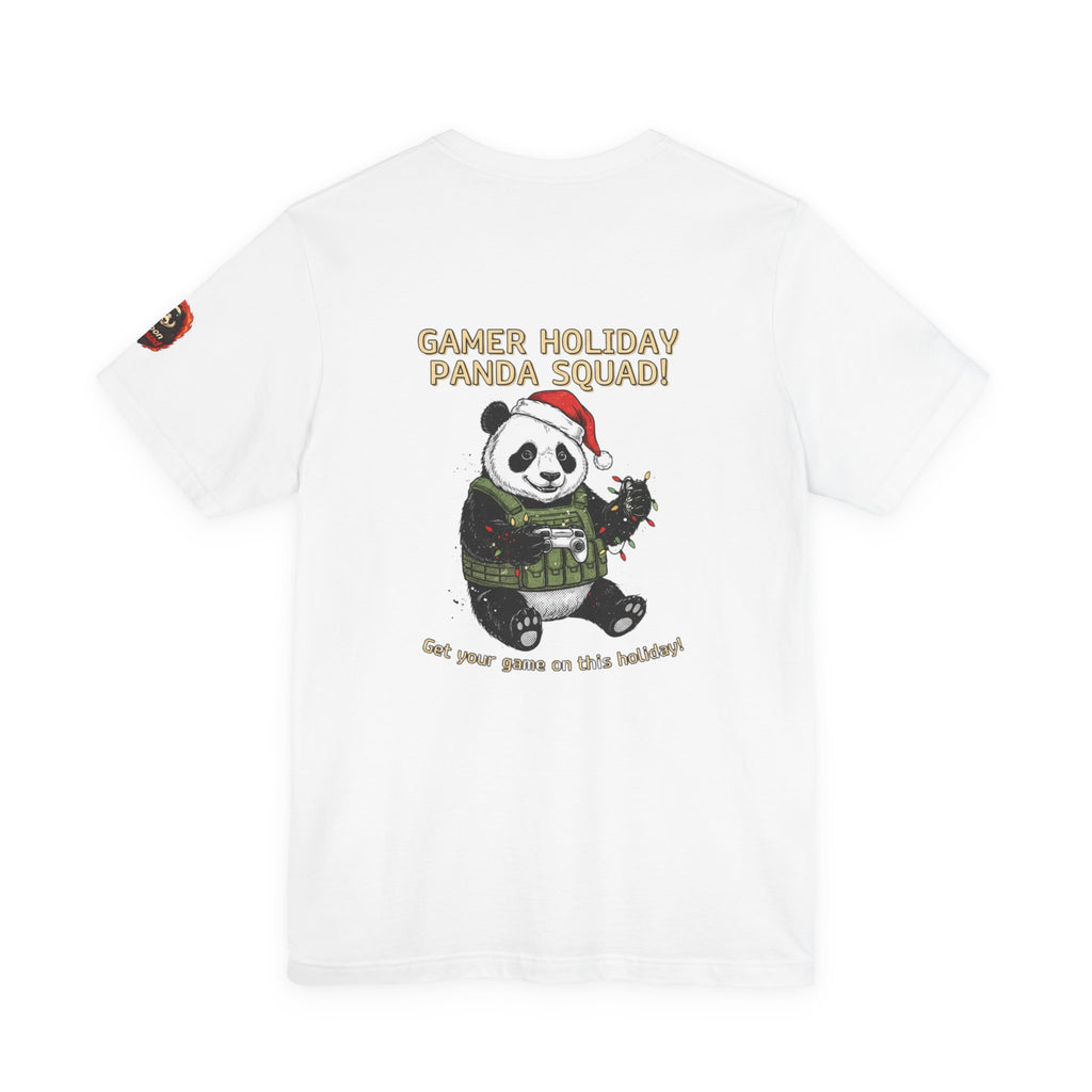 Gamer Holiday Panda Tee | gamer shirt, LAN party merch