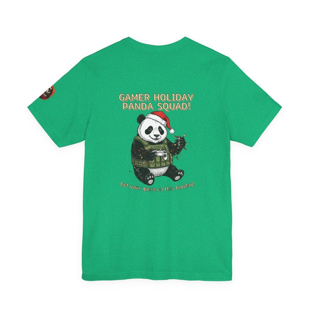 Gamer Holiday Panda Tee | gamer shirt, LAN party merch