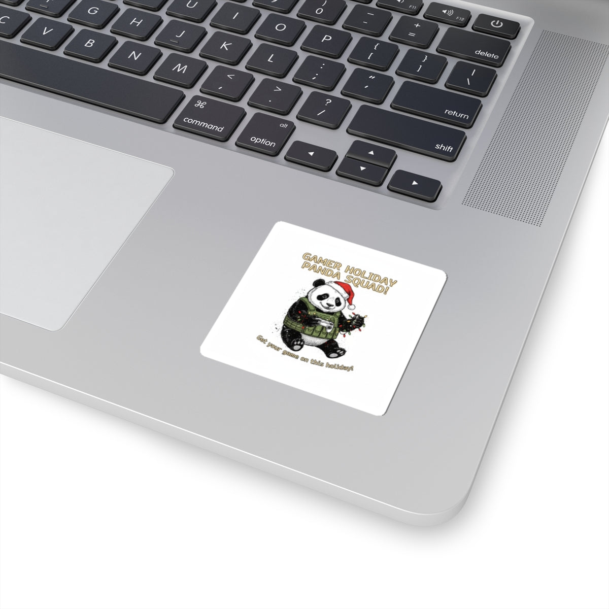 Gamer Holiday Panda Sticker | Coding Sticker, LAN Party Desk Decal