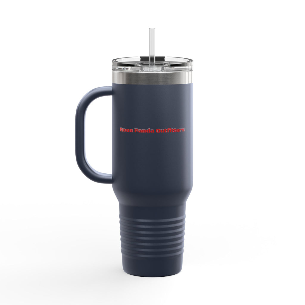 40oz Insulated Travel Mug — Adventurer Bear Design