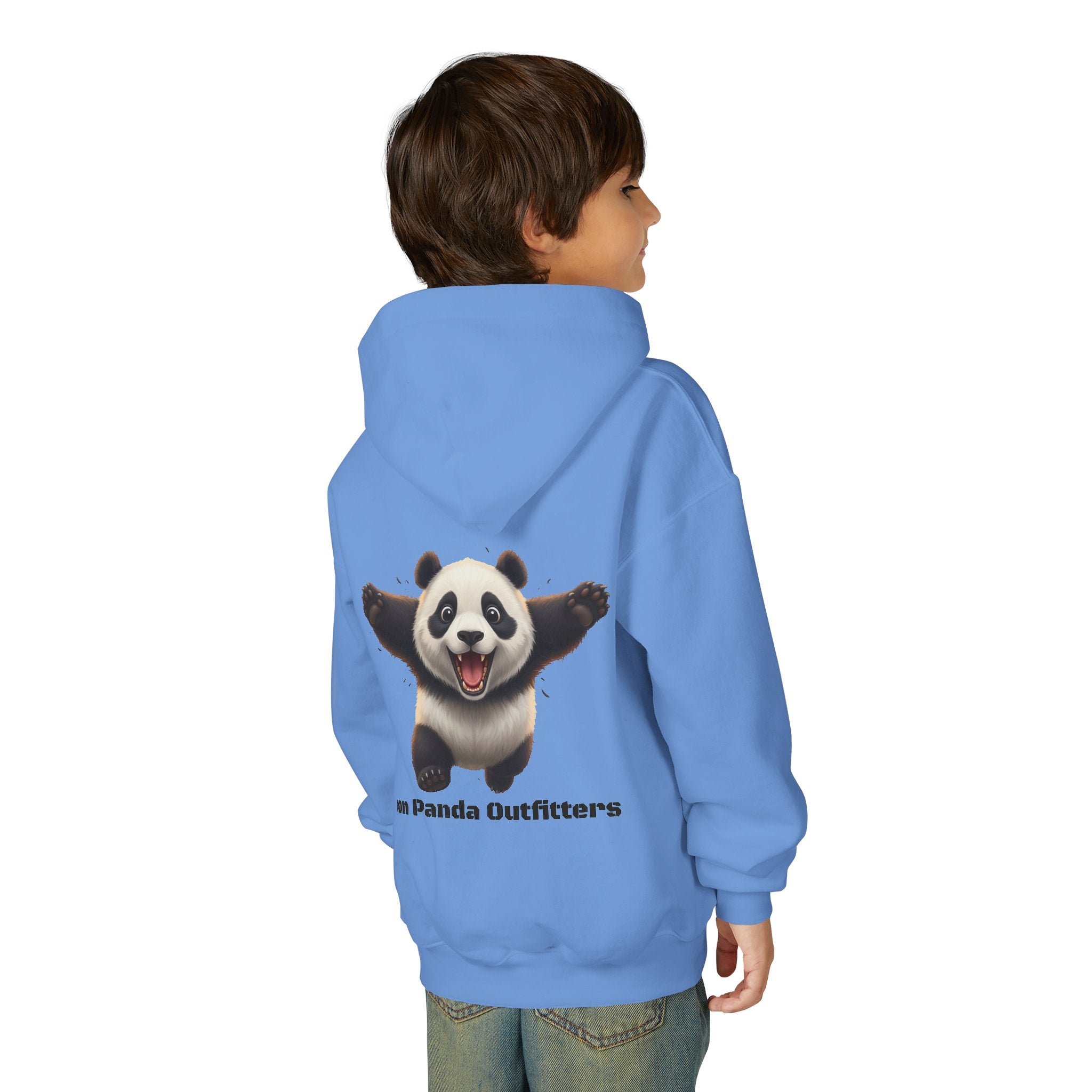 Youth Panda Hoodie - "Goon Squad" Cute Panda Graphic Kids Sweatshirt