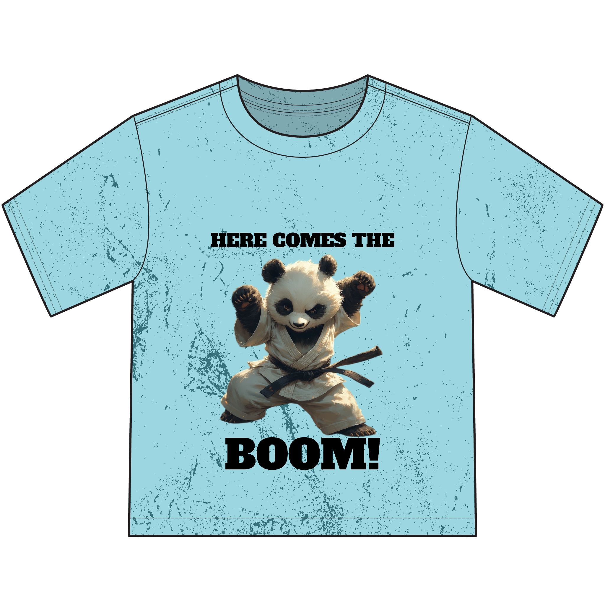 Youth T-Shirt — "Here Comes the Boom!" Panda Graphic Tee