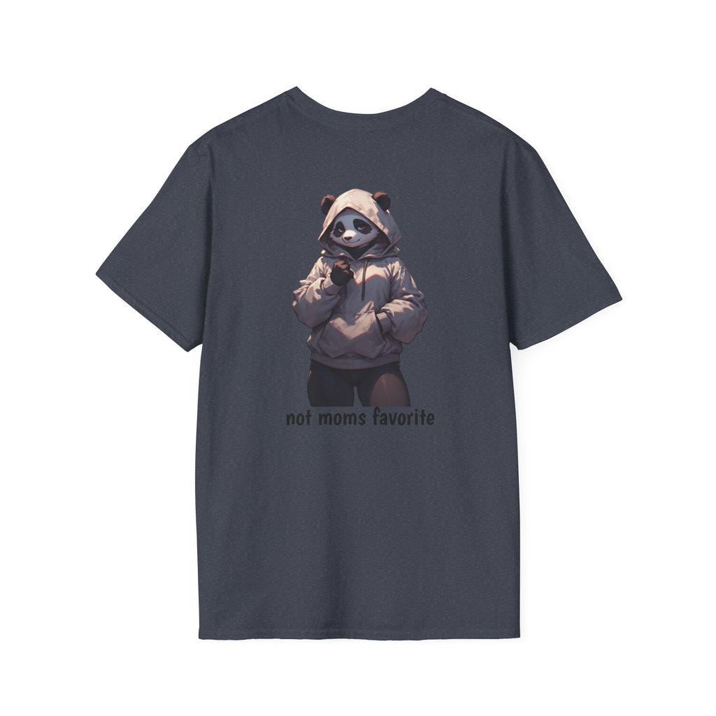 Panda Hoodie Graphic T-Shirt — "Not Mom’s Favorite" Casual Tee