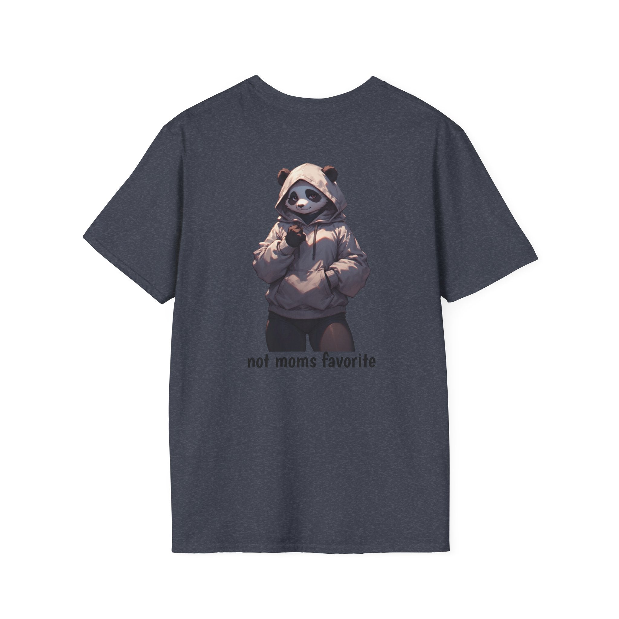 Panda Hoodie Graphic T-Shirt — "Not Mom’s Favorite" Casual Tee