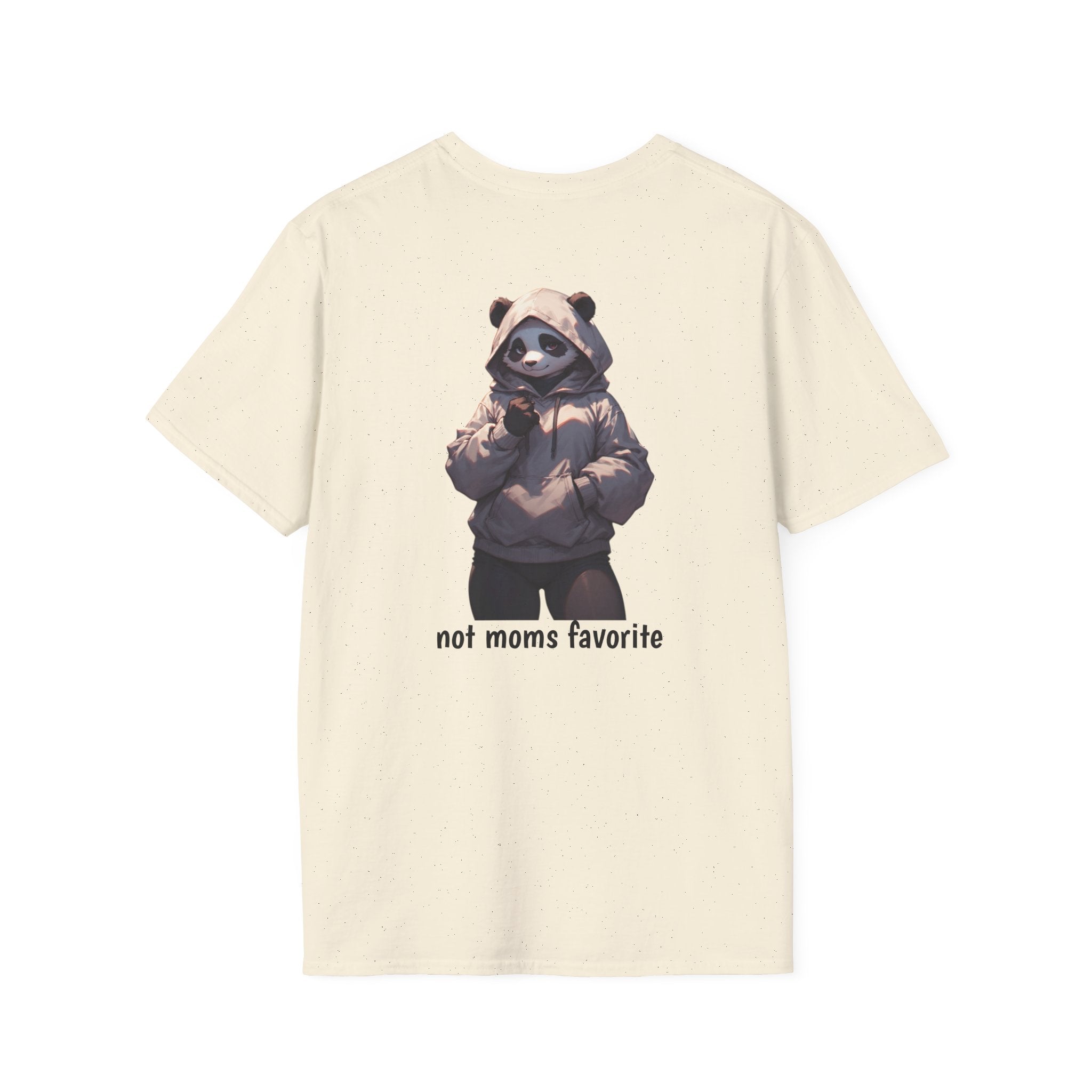 Panda Hoodie Graphic T-Shirt — "Not Mom’s Favorite" Casual Tee