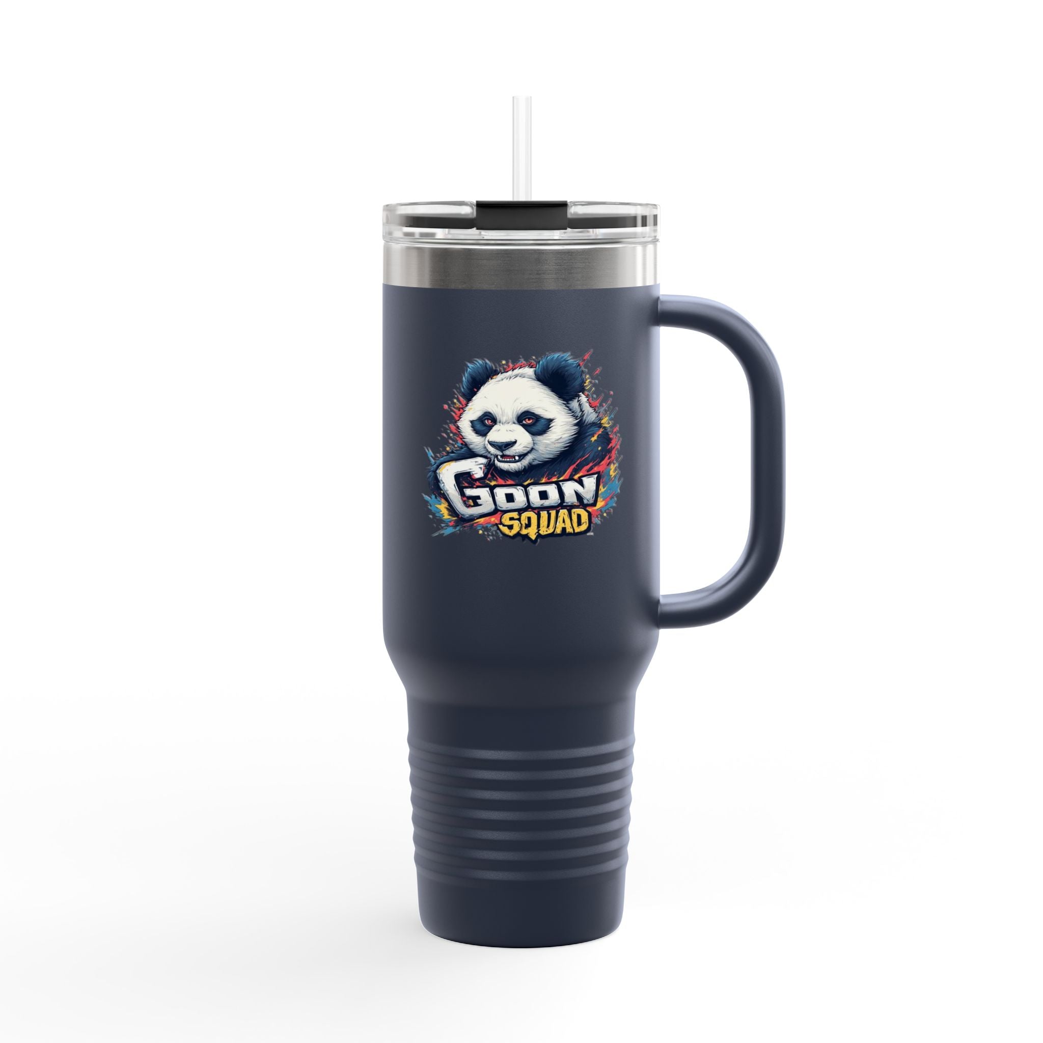 40oz Insulated Travel Mug — Adventurer Bear Design