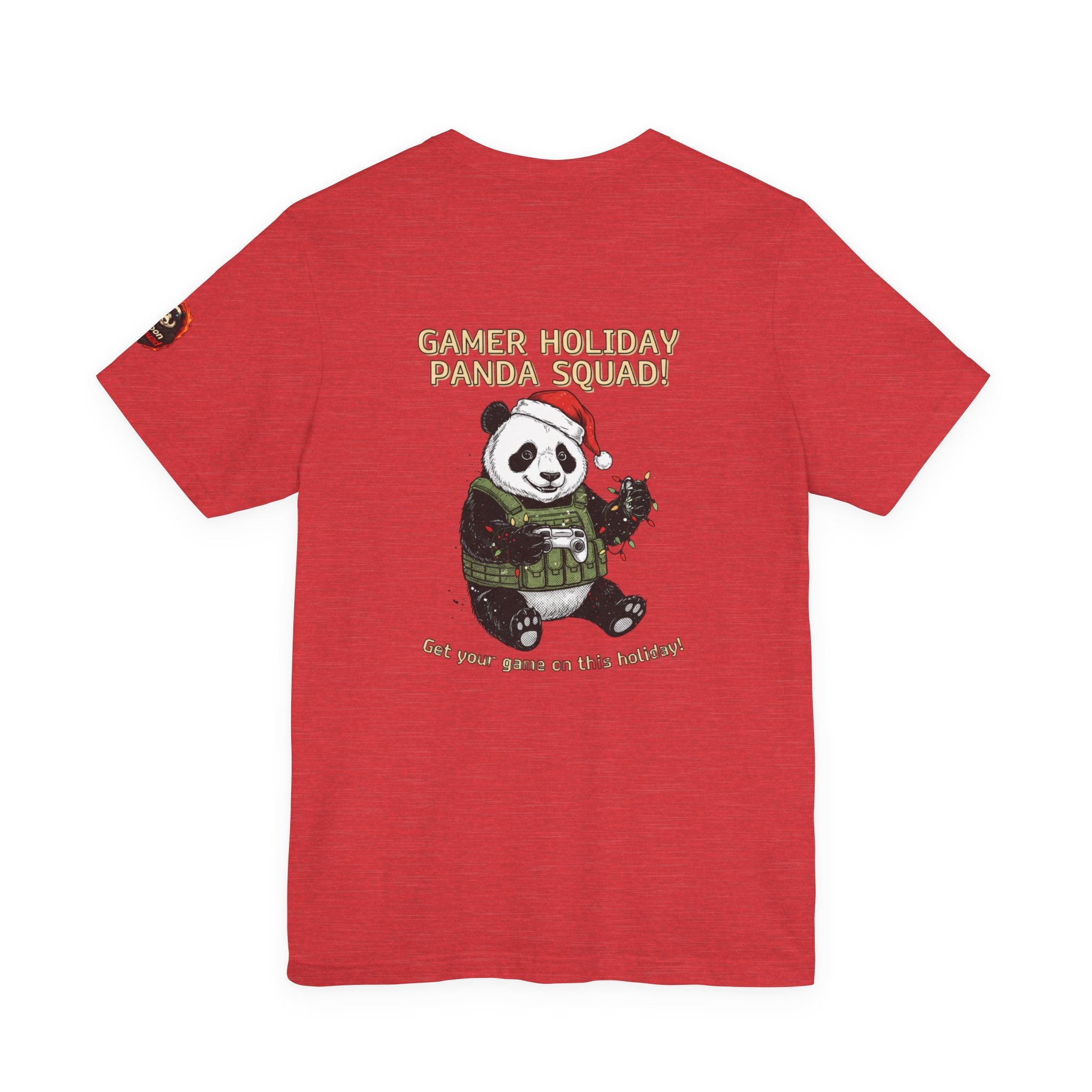 Gamer Holiday Panda Tee | gamer shirt, LAN party merch