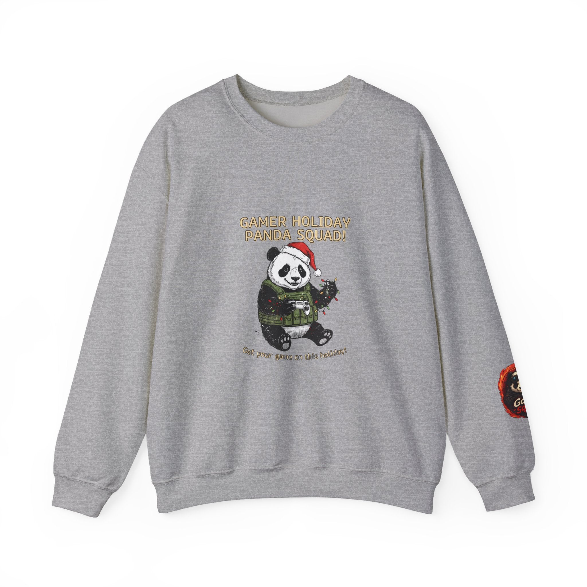 Gamer Holiday Panda Squad Sweatshirt | PC Gamer, Pixel Monospace Tech Tee