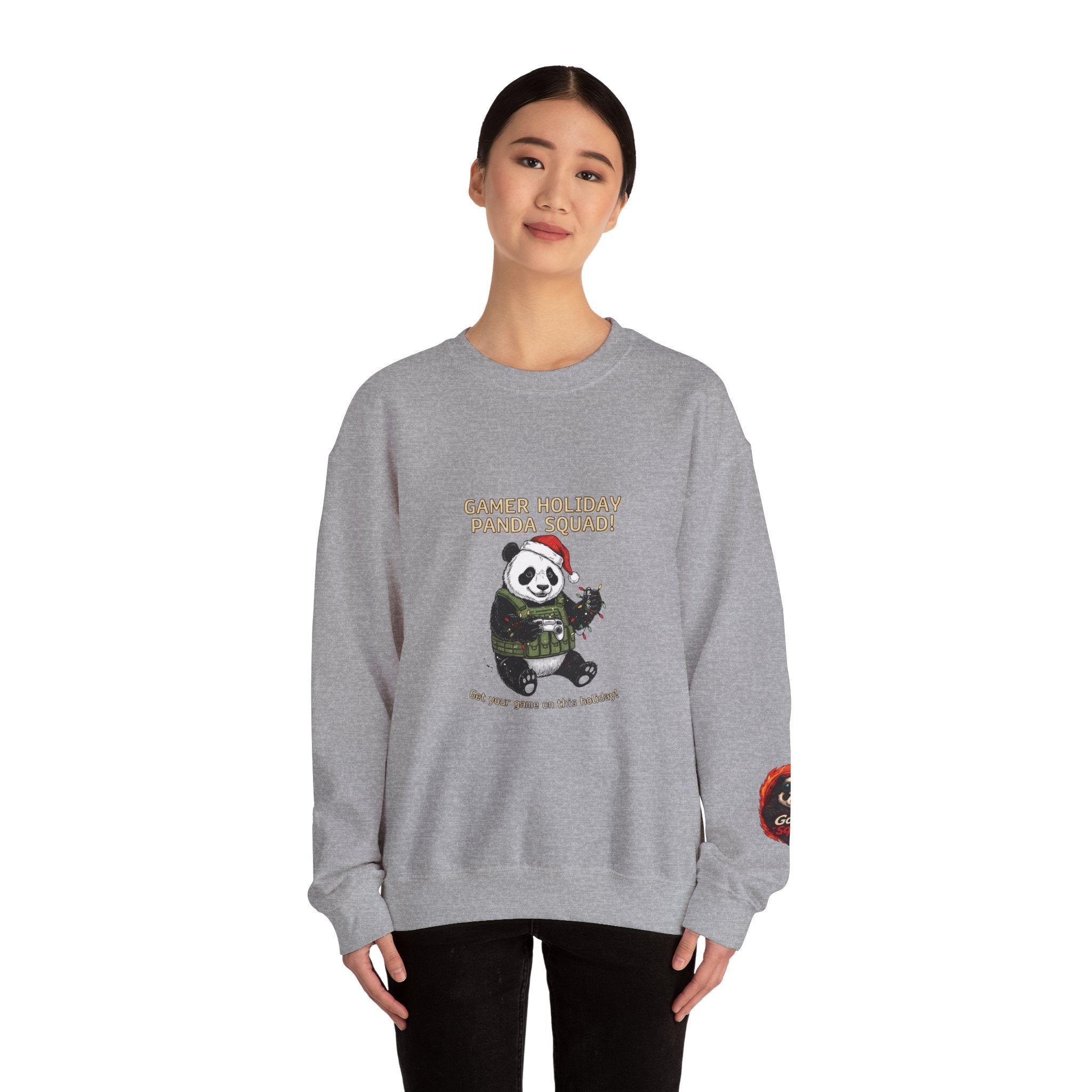 Gamer Holiday Panda Squad Sweatshirt | PC Gamer, Pixel Monospace Tech Tee