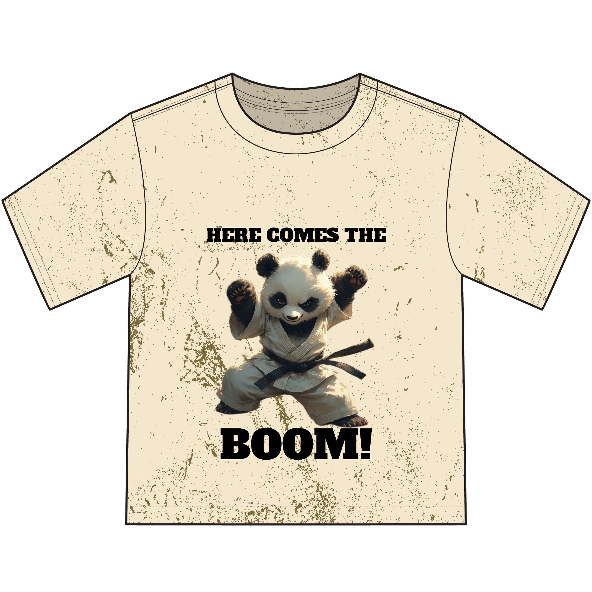 Youth T-Shirt — "Here Comes the Boom!" Panda Graphic Tee