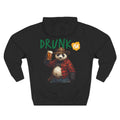 Drunk-ish Panda Hoodie — Funny Beer Lumberjack Animal Graphic Fleece Hoodie