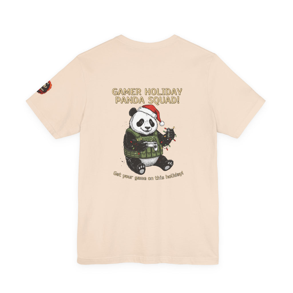 Gamer Holiday Panda Tee | gamer shirt, LAN party merch