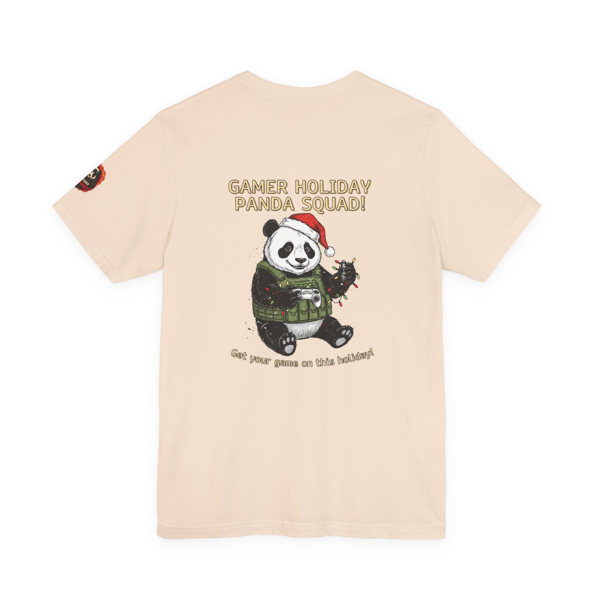 Gamer Holiday Panda Tee | gamer shirt, LAN party merch