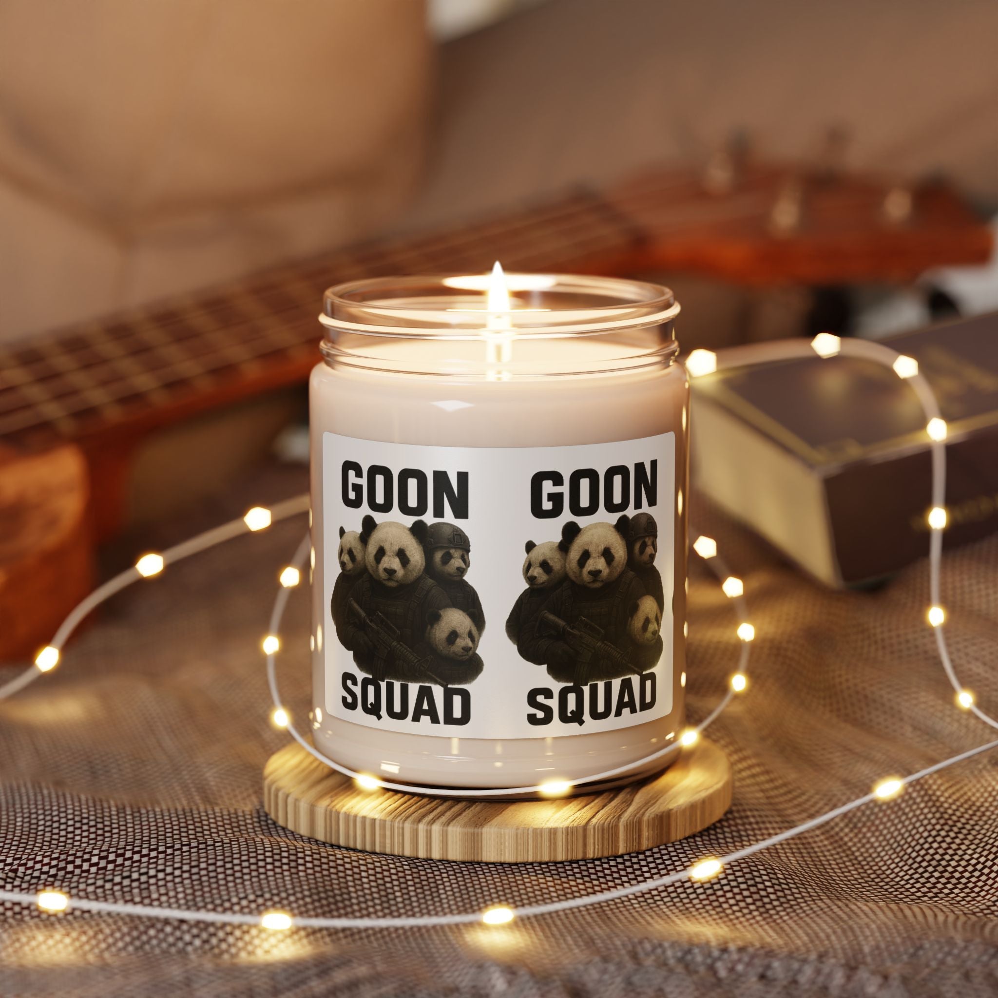Panda Cowboy Scented Soy Candle — 9oz Rustic Western Home Fragrance