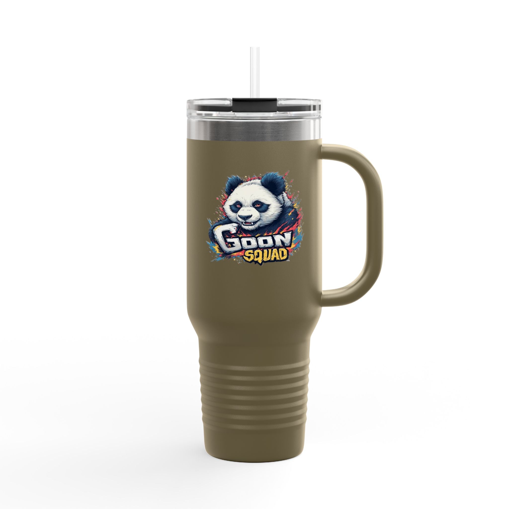 40oz Insulated Travel Mug — Adventurer Bear Design