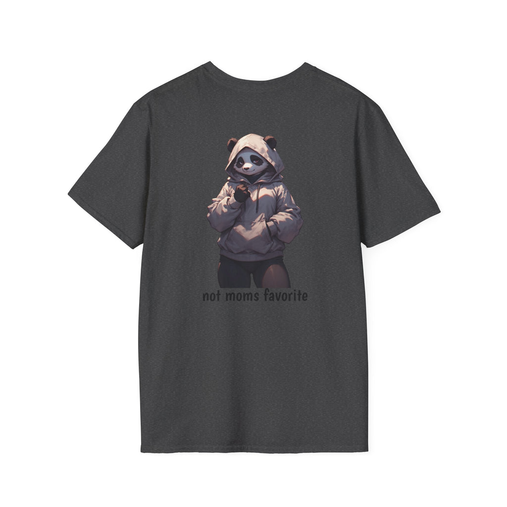 Panda Hoodie Graphic T-Shirt — "Not Mom’s Favorite" Casual Tee