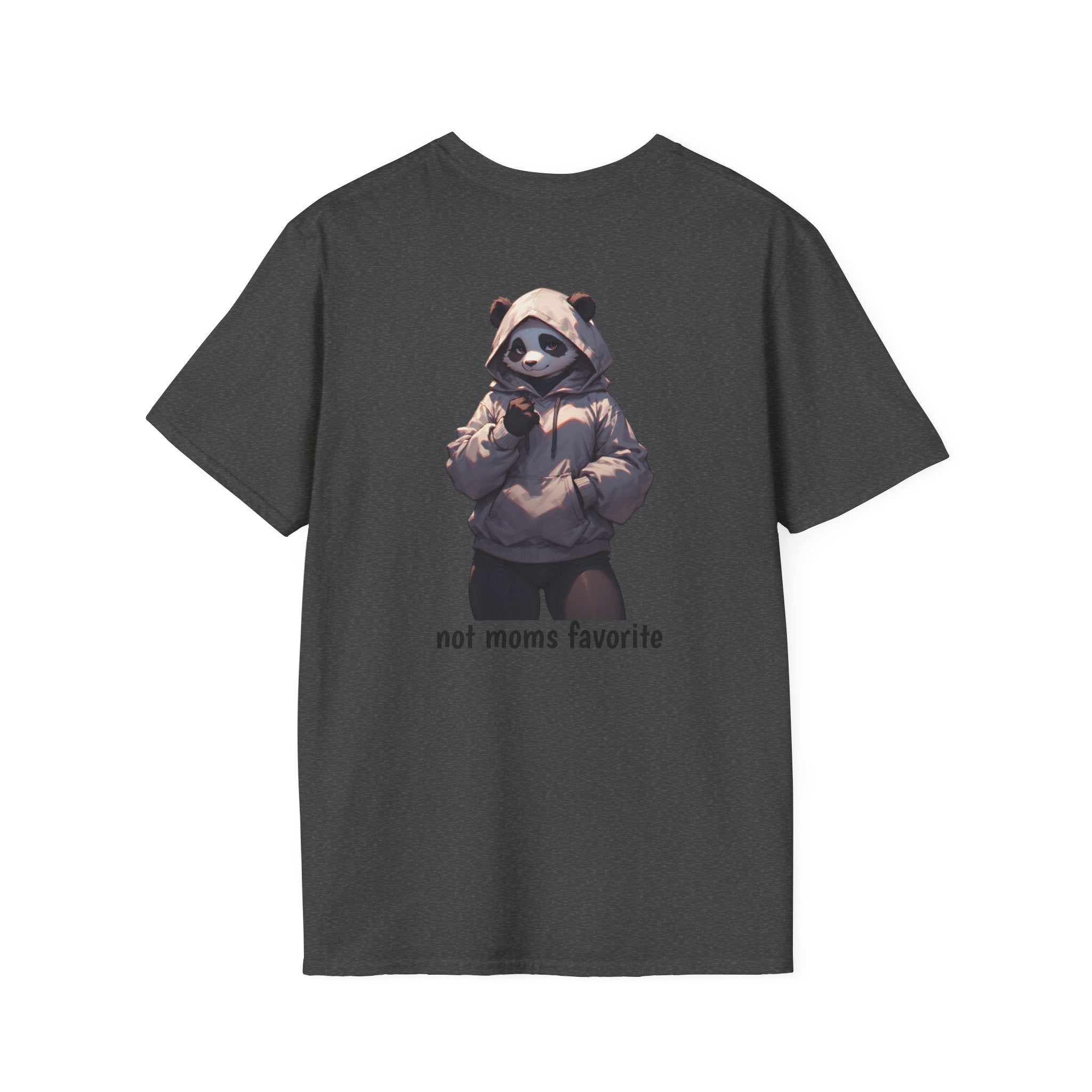 Panda Hoodie Graphic T-Shirt — "Not Mom’s Favorite" Casual Tee