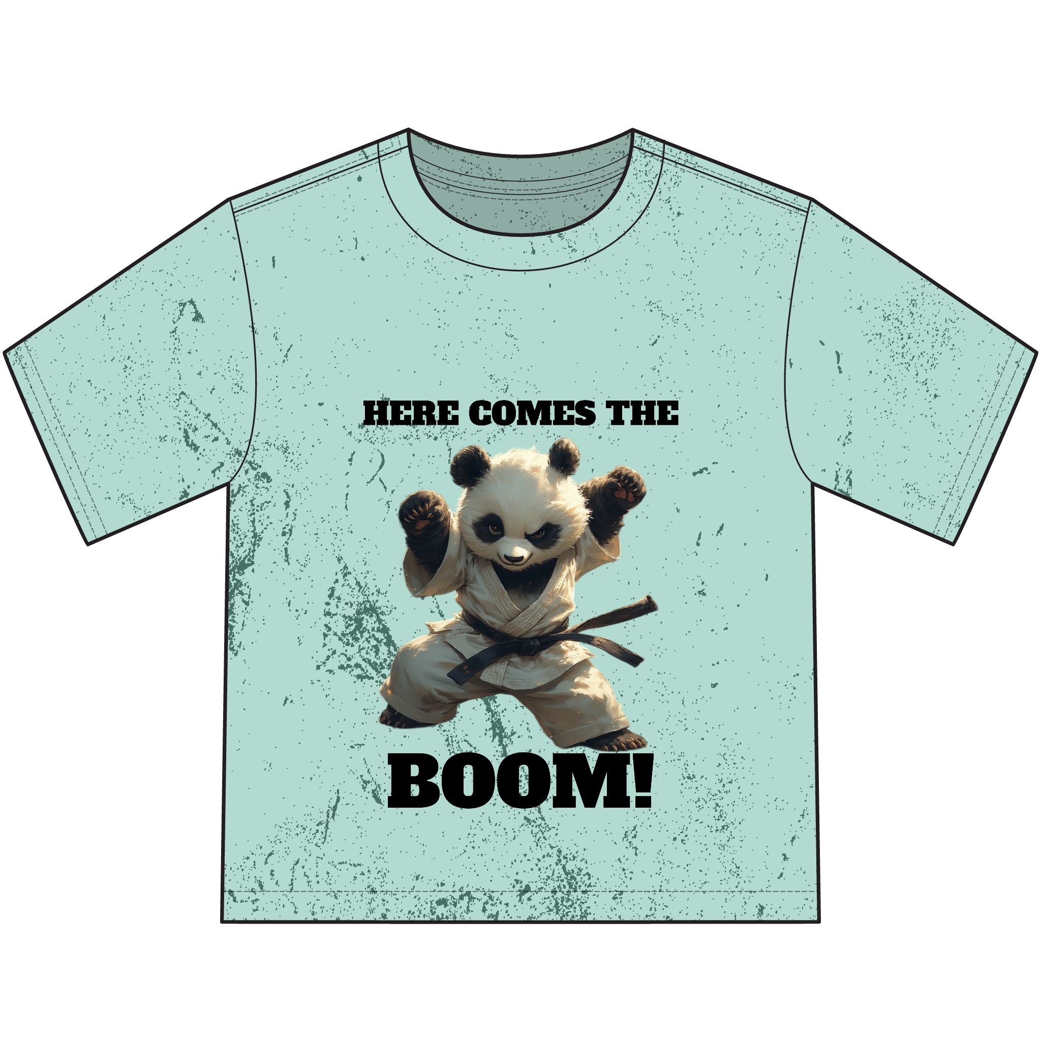 Youth T-Shirt — "Here Comes the Boom!" Panda Graphic Tee