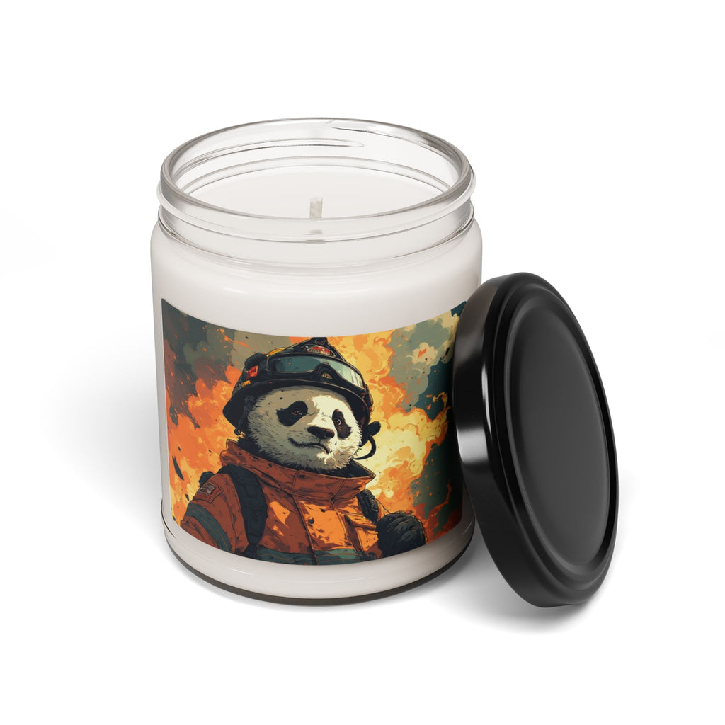 Panda Cowboy Scented Soy Candle — 9oz Rustic Western Home Fragrance