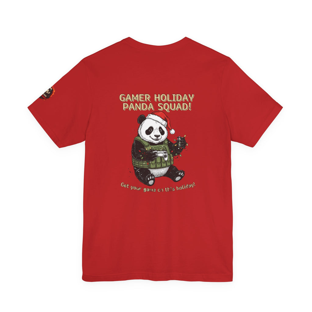 Gamer Holiday Panda Tee | gamer shirt, LAN party merch