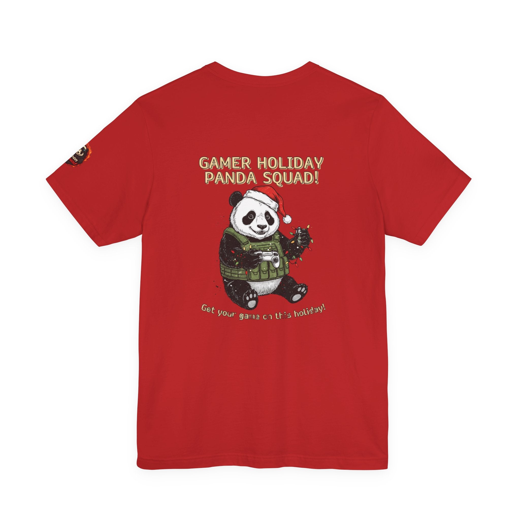 Gamer Holiday Panda Tee | gamer shirt, LAN party merch