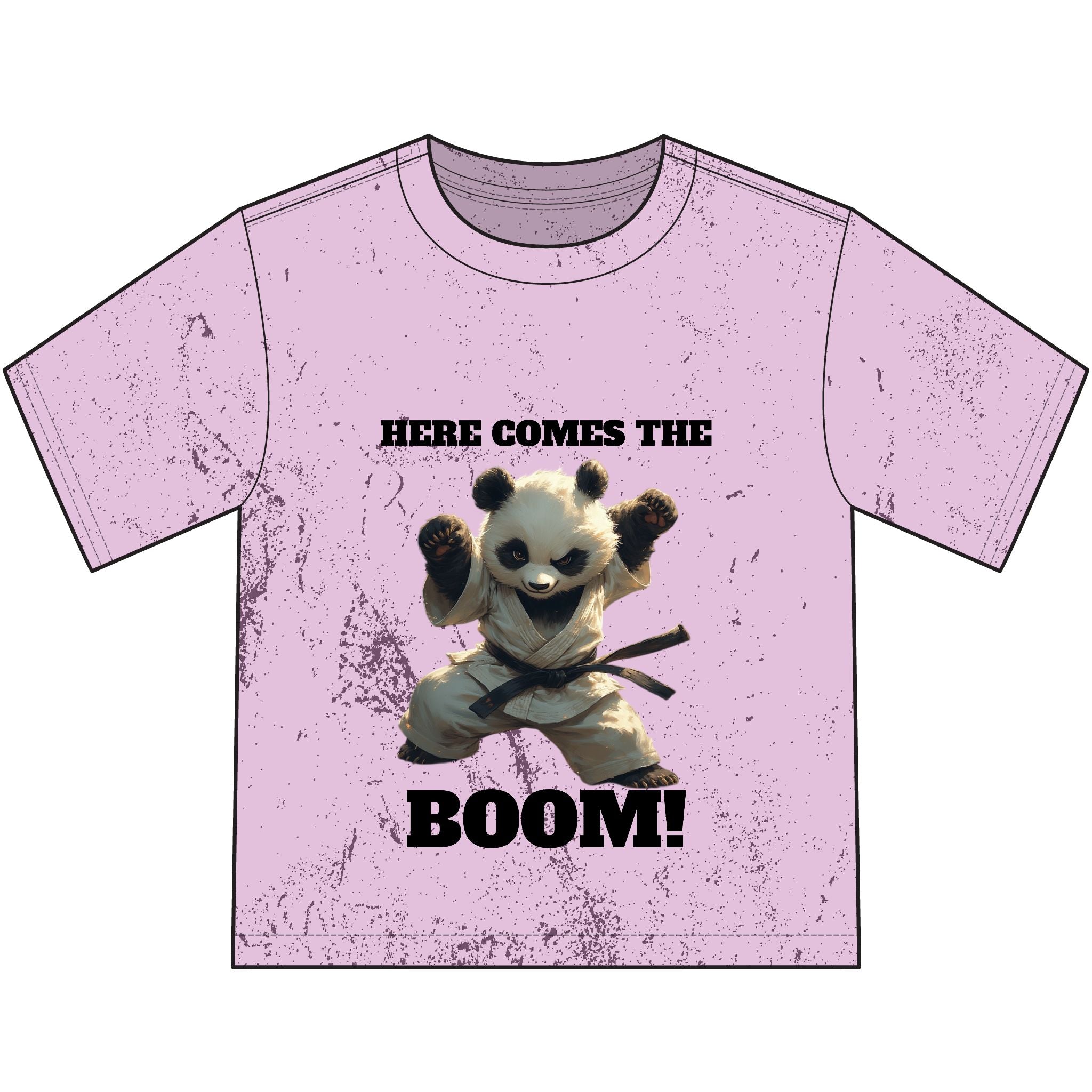 Youth T-Shirt — "Here Comes the Boom!" Panda Graphic Tee