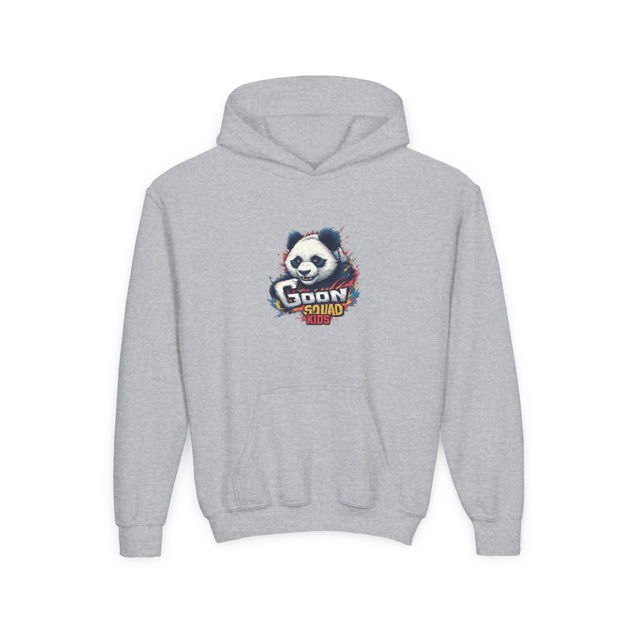Youth Panda Hoodie - "Goon Squad" Cute Panda Graphic Kids Sweatshirt